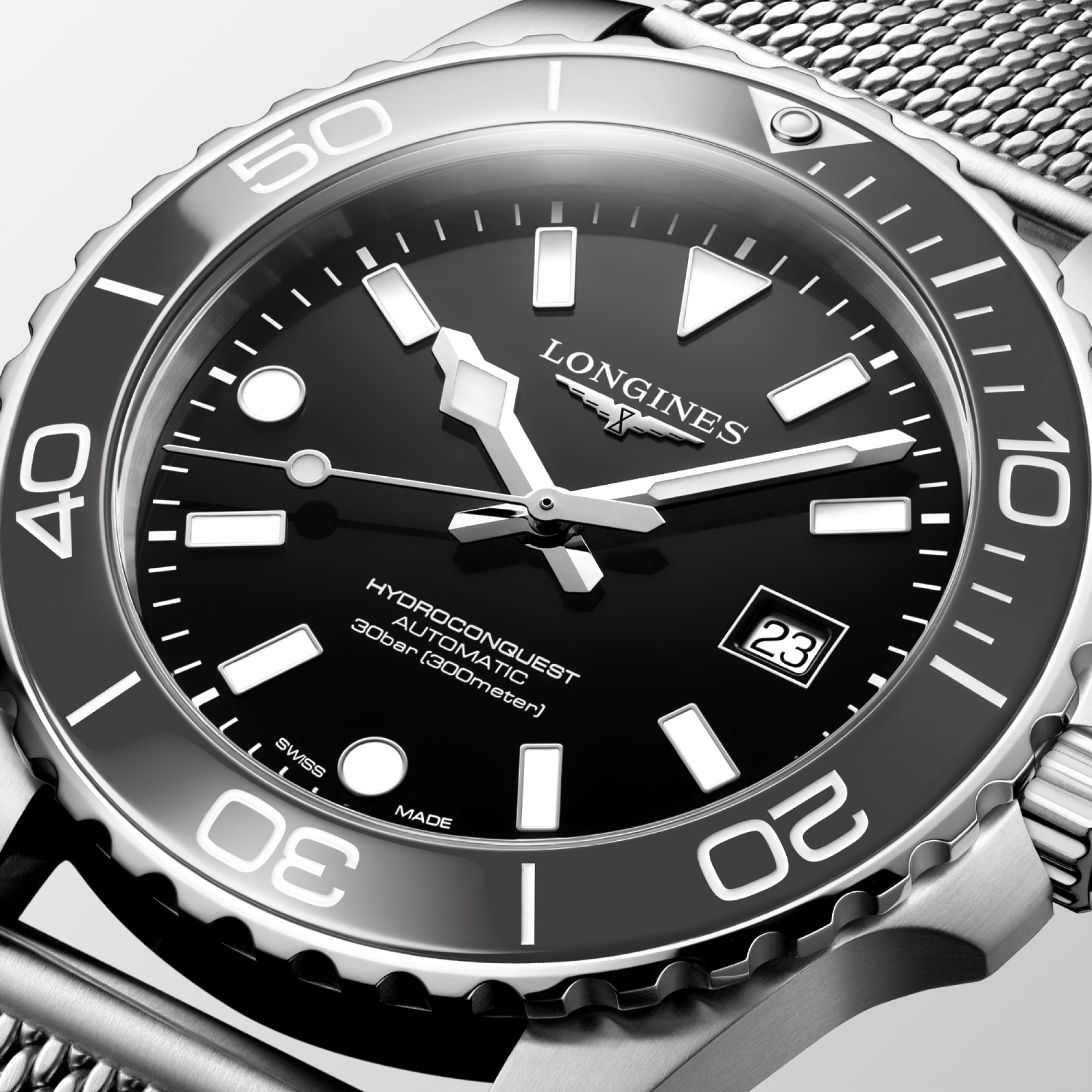 HYDROCONQUEST | Ø 42.00 mm, Black Lacquered Polished | L3.788.4