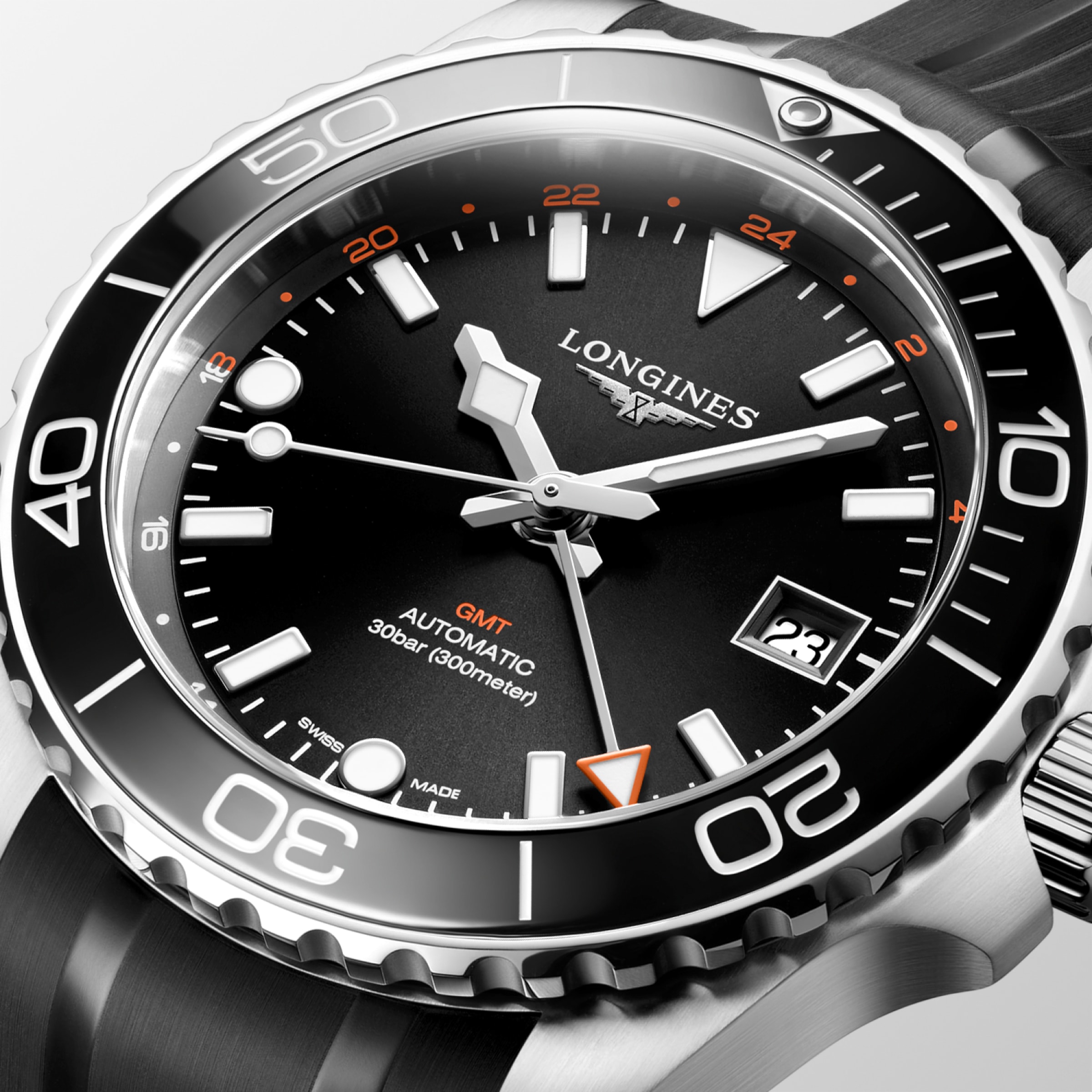 Longines HYDROCONQUEST Automatic Stainless steel and ceramic bezel Watch - L3.790.4.56.9