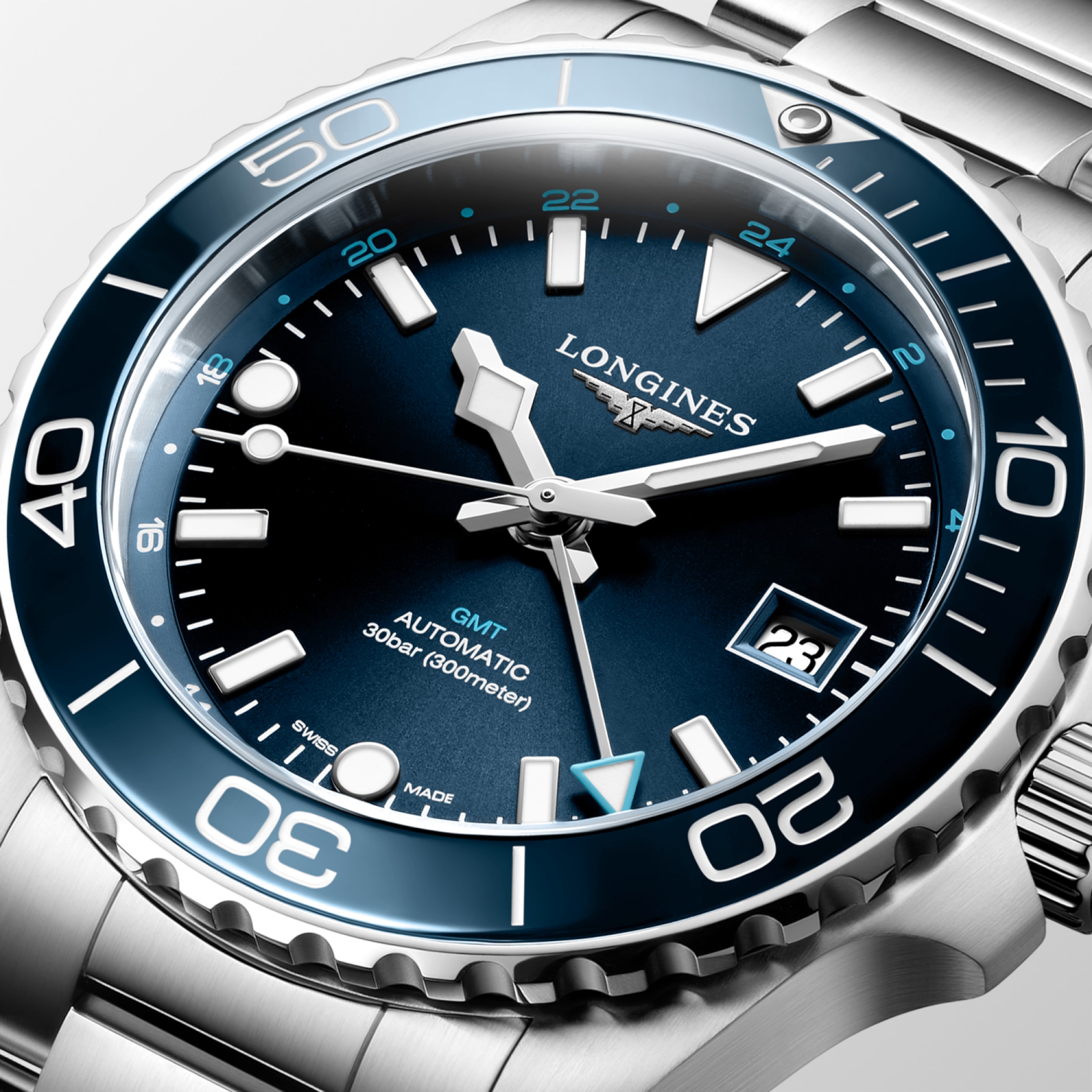 Longines HYDROCONQUEST Automatic Stainless steel and ceramic bezel Watch - L3.790.4.96.6