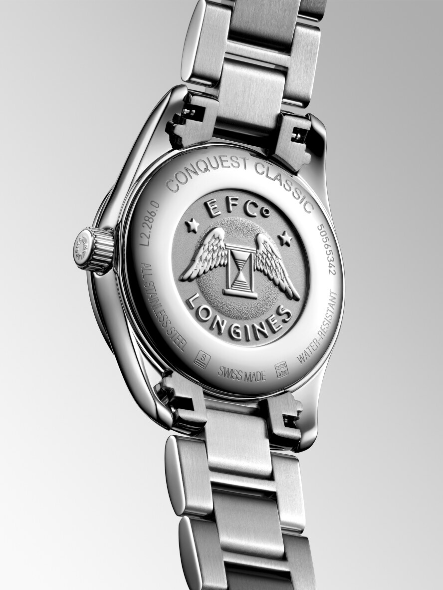 CONQUEST CLASSIC Quartz, Stainless Steel, White Mother-of CONQUEST CLASSIC Quartz, Stainless Steel, White Mother-of