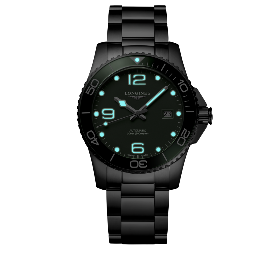 Longines HydroConquest 41mm Cadran Vert Mat - L3.781.4.06.6