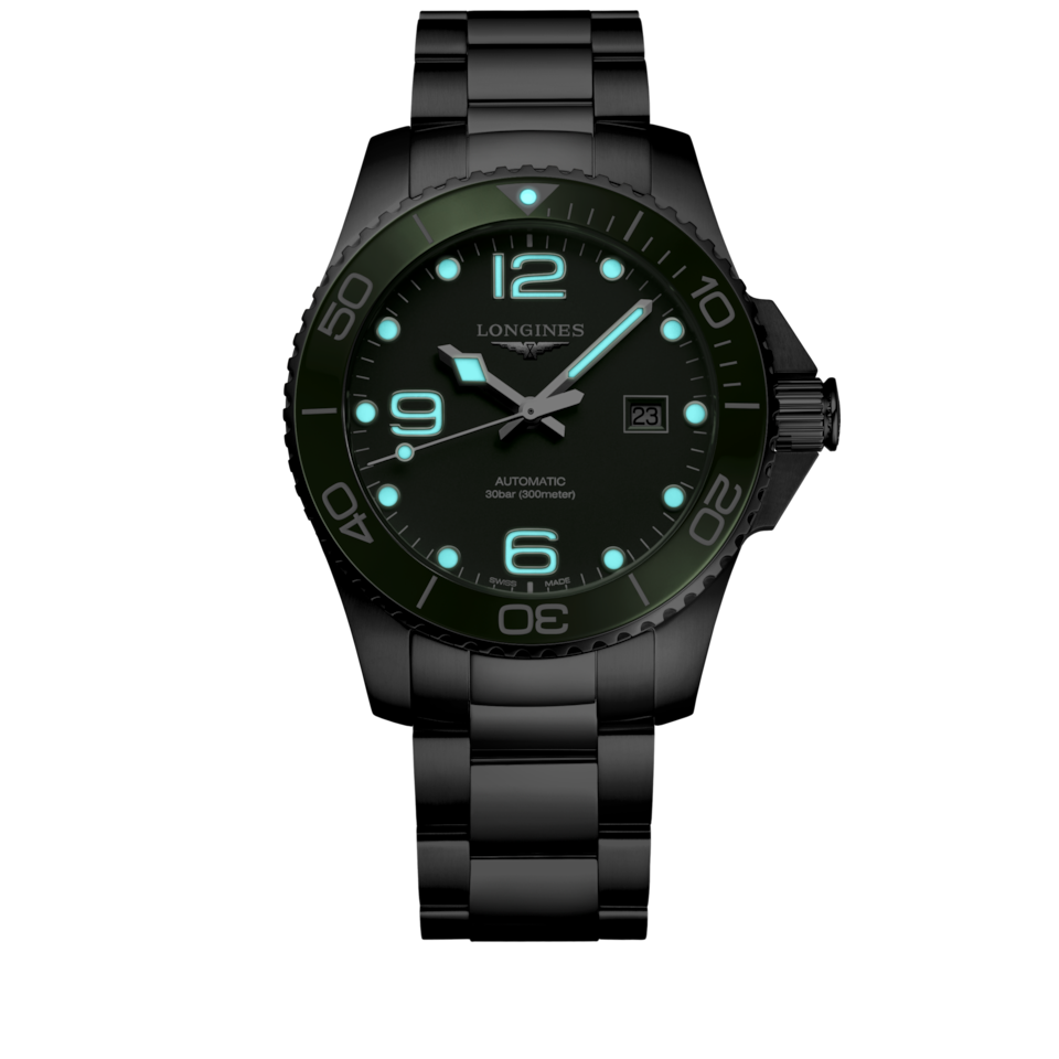 Longines HydroConquest 43mm Cadran Vert Mat - L3.782.4.06.6