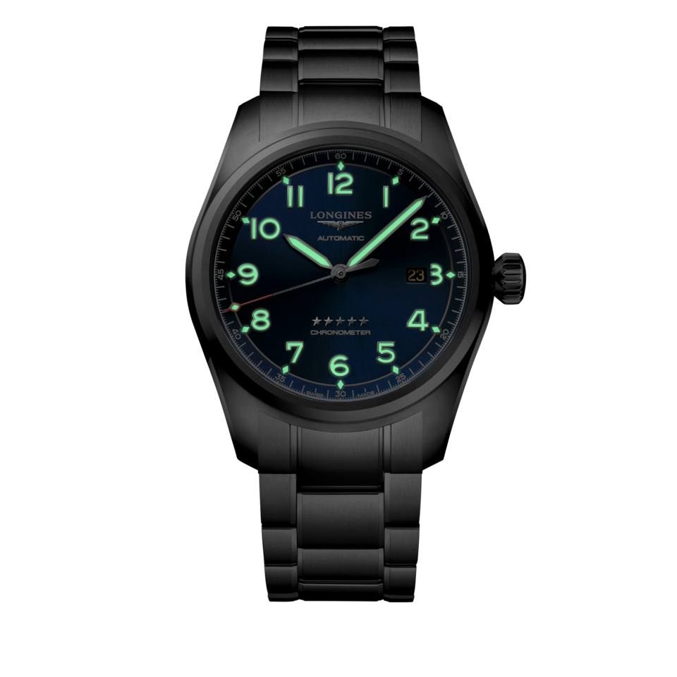 Longines Spirit 42mm Cadran Bleu Soleillé - L3.811.4.93.6