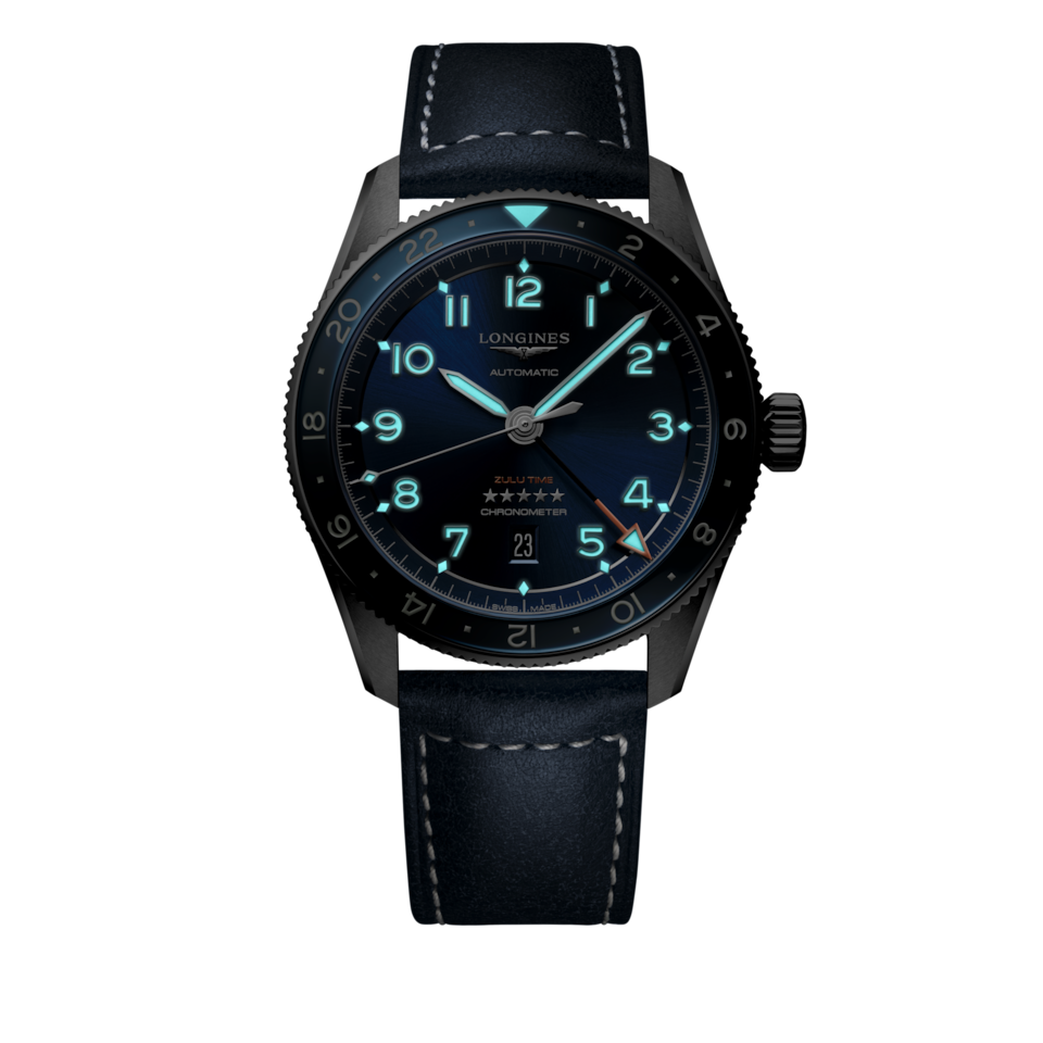 Longines Spirit Zulu Time Cadran Bleu - L3.812.4.93.2