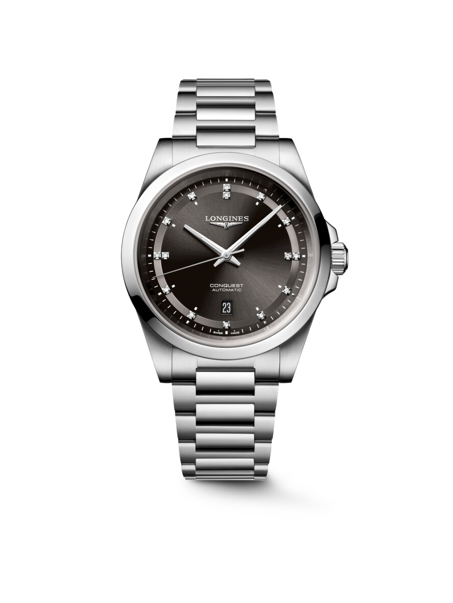 LONGINES ロンジン 63 11 18 クォーツ 腕時計 黒文字盤 SS LONGINES ロンジン 63 11 18 クォーツ 腕時計 黒文字盤 SS