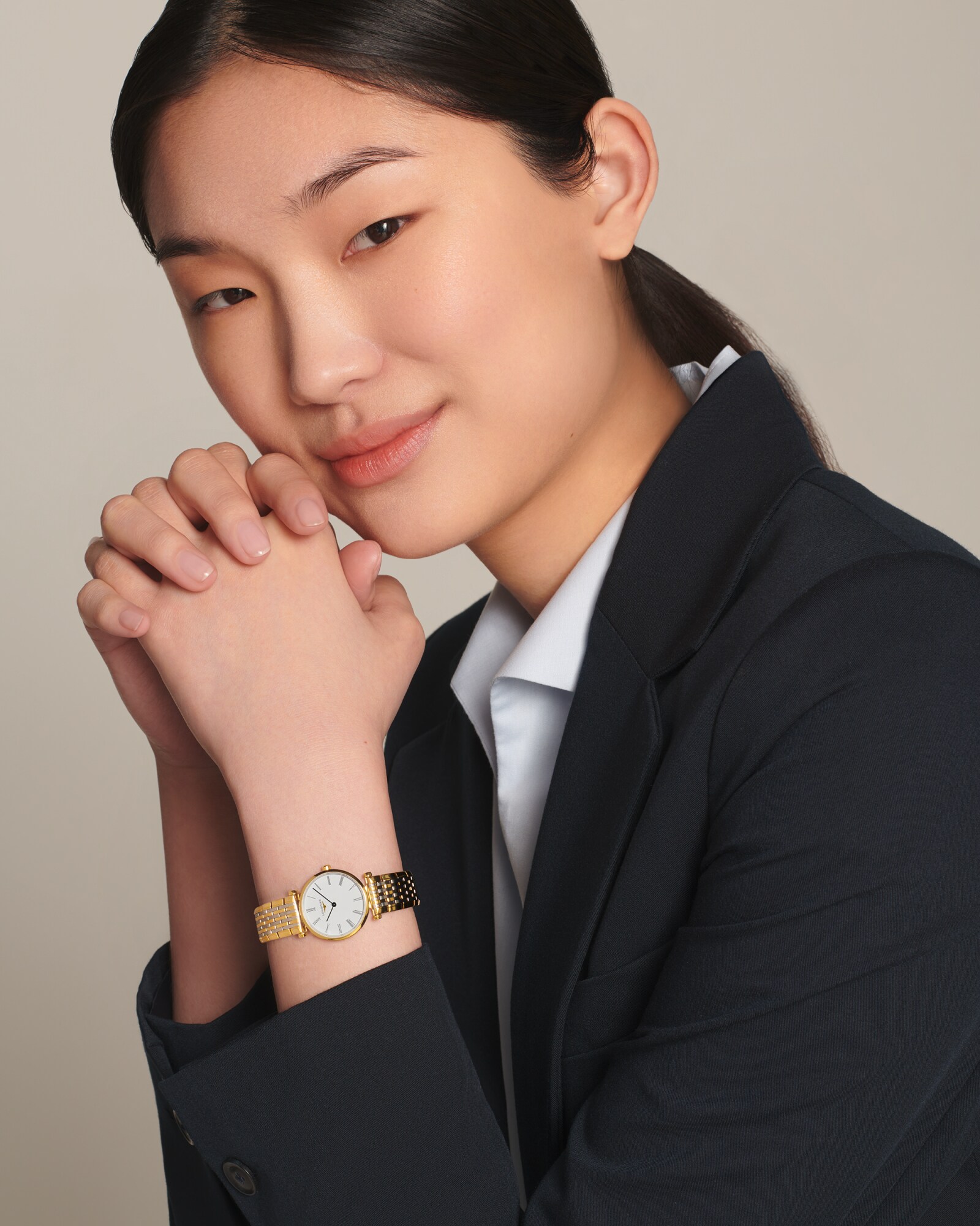 ラ グラン クラシック ドゥ ロンジン クォーツ、イエロー Pvd