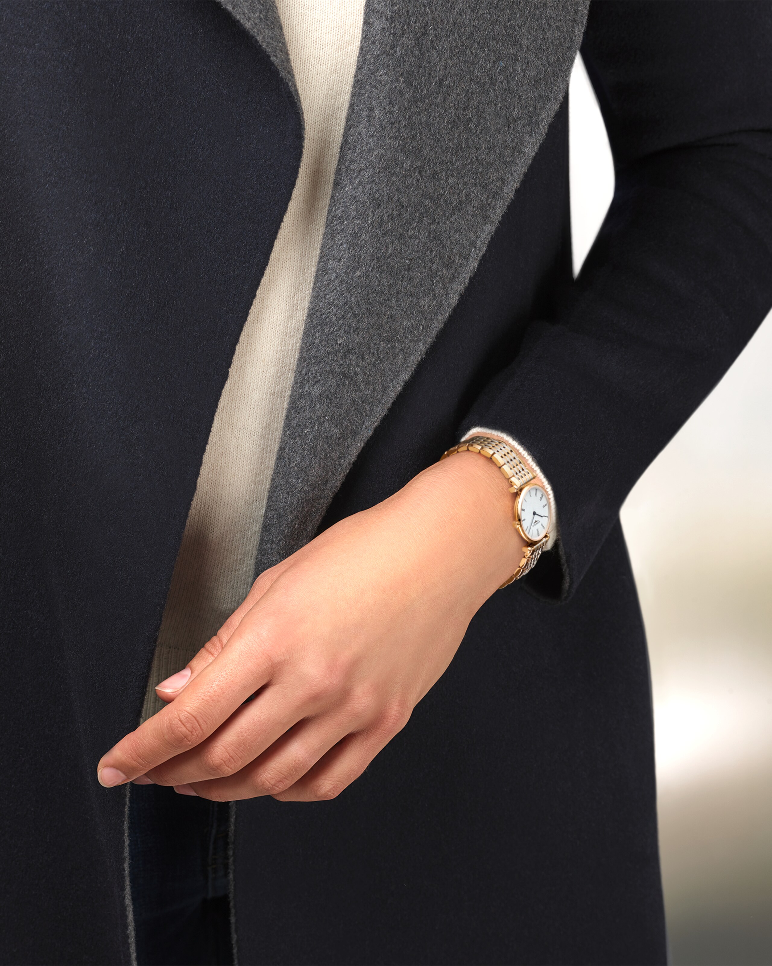 Longines LA GRANDE CLASSIQUE DE LONGINES Quartz Stainless steel and yellow PVD coating Watch - L4.209.2.11.D