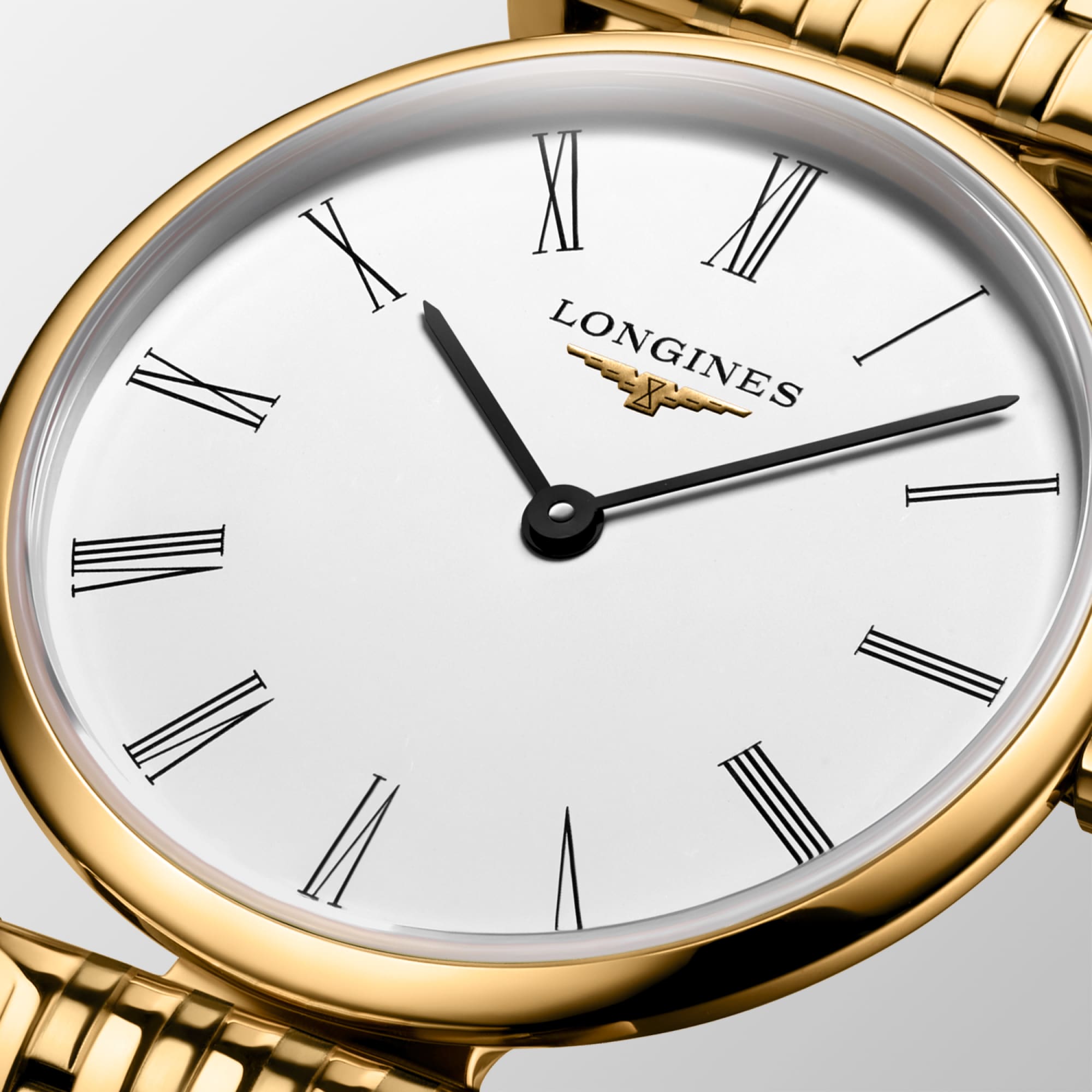 LA GRANDE CLASSIQUE DE LONGINES Quartz, Yellow Pvd Coating, White