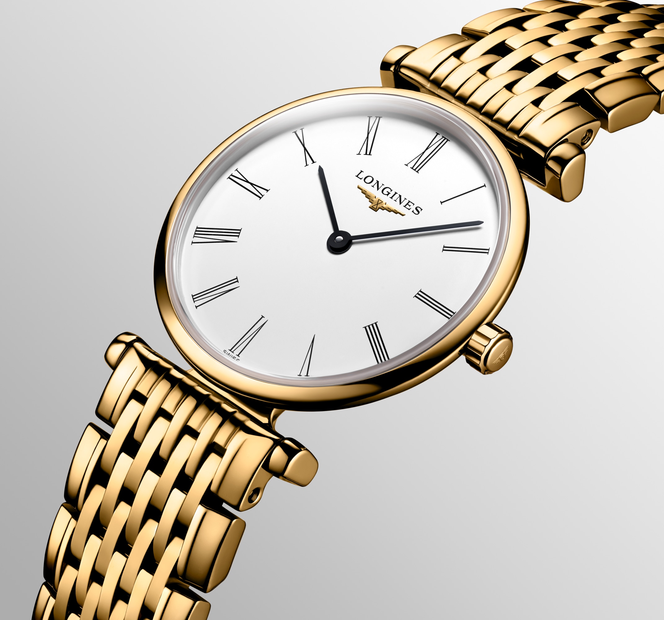 LA GRANDE CLASSIQUE DE LONGINES Quartz, Yellow Pvd Coating, White