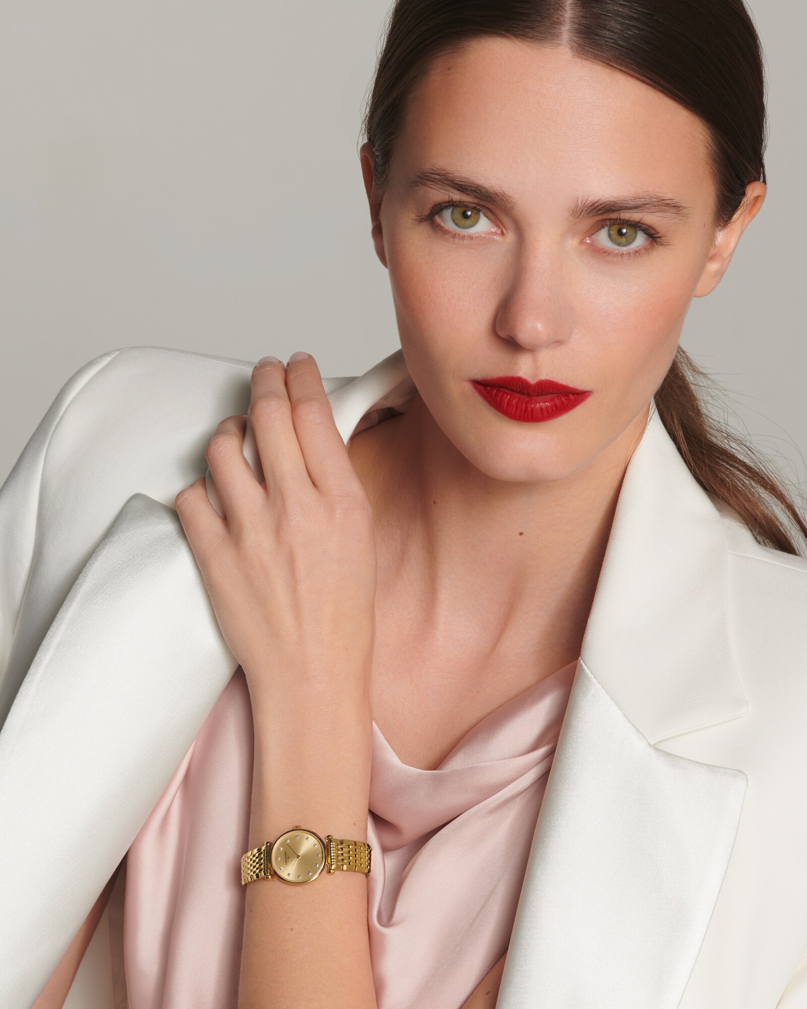 ラ グラン クラシック ドゥ ロンジン クォーツ、イエロー Pvd、ギルト