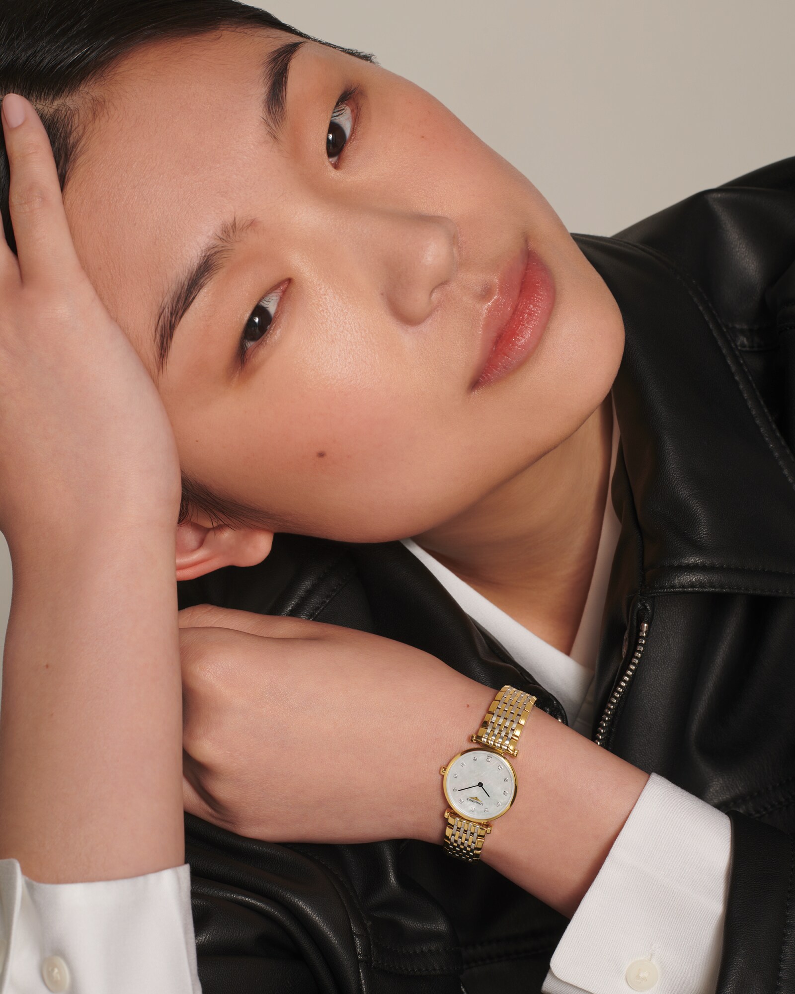 LA GRANDE CLASSIQUE DE LONGINES Quartz, Yellow Pvd Coating, White