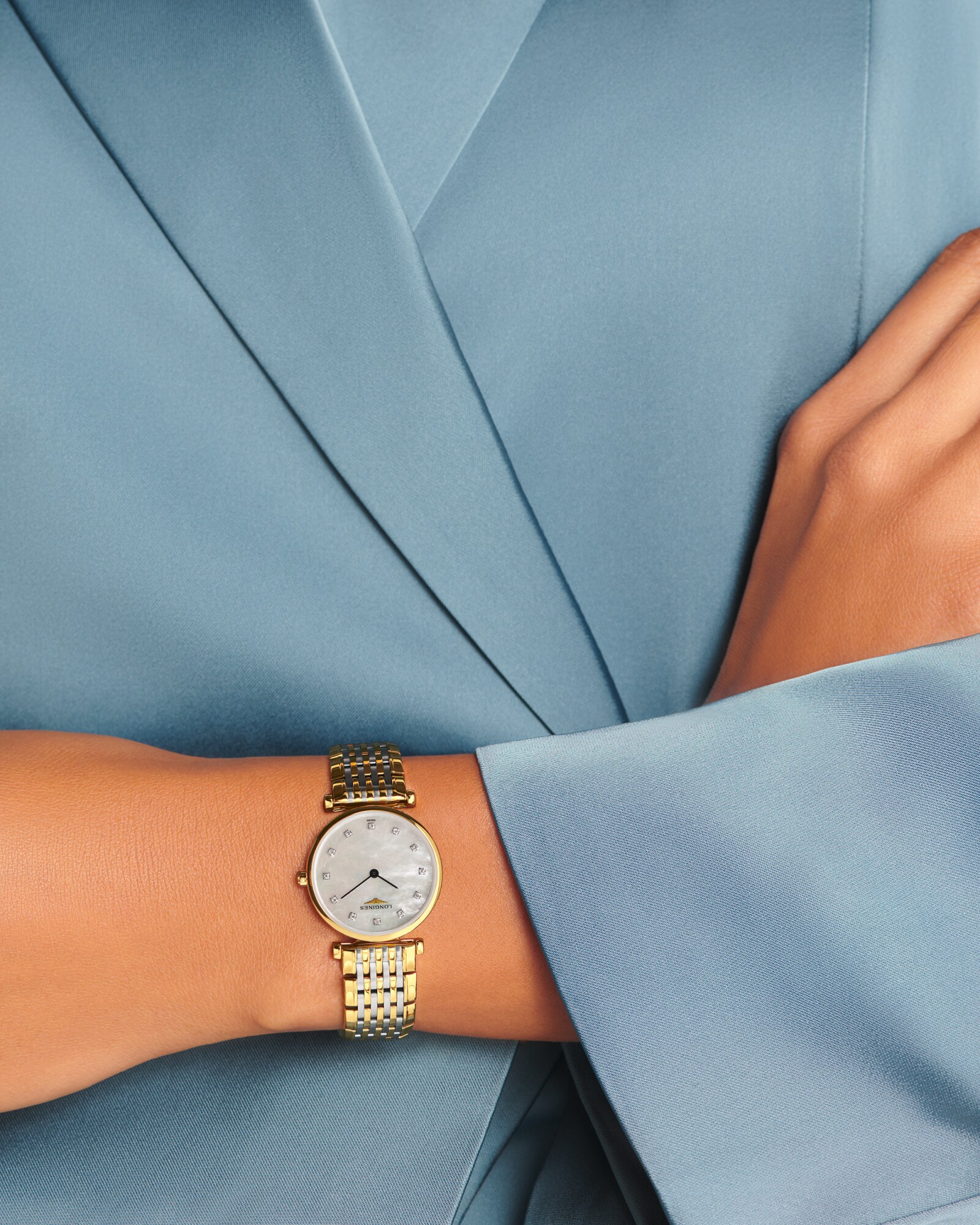 LA GRANDE CLASSIQUE DE LONGINES Quartz, Yellow Pvd Coating, White