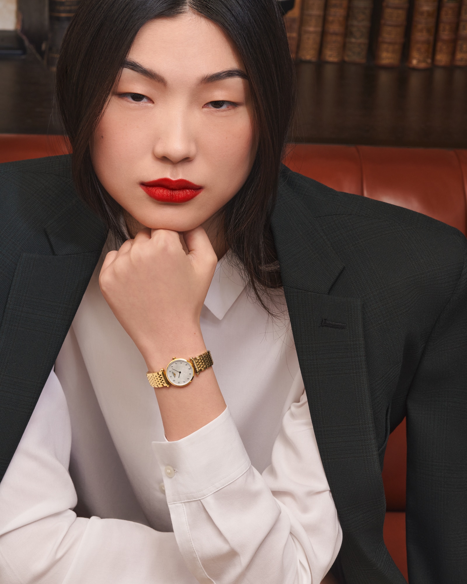 LA GRANDE CLASSIQUE DE LONGINES Quartz, Yellow Pvd Coating, White