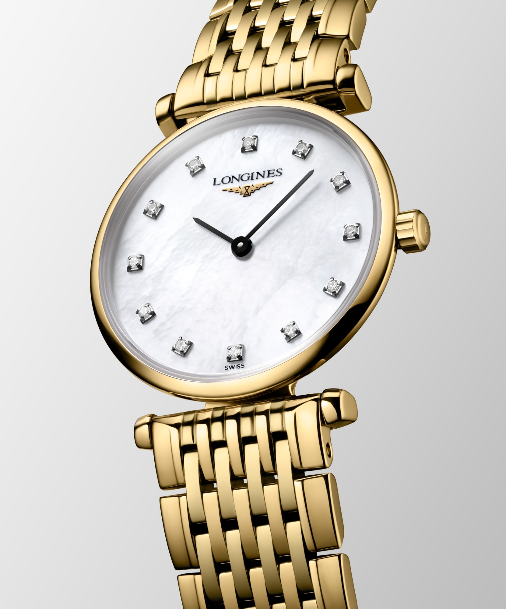 LA GRANDE CLASSIQUE DE LONGINES Quartz, Yellow Pvd Coating, White