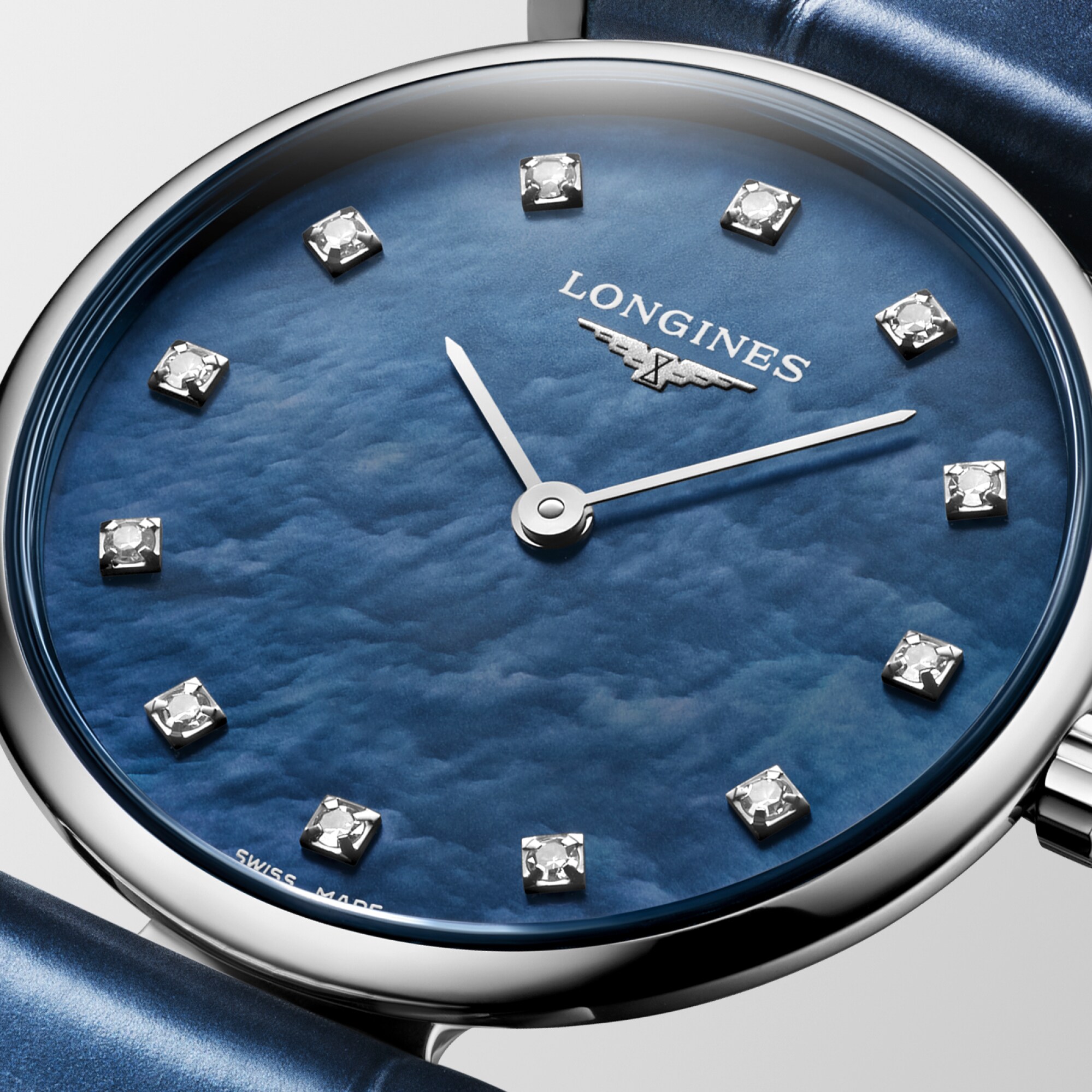 LA GRANDE CLASSIQUE DE LONGINES Кварц, Нержавеющая Сталь, Голубой