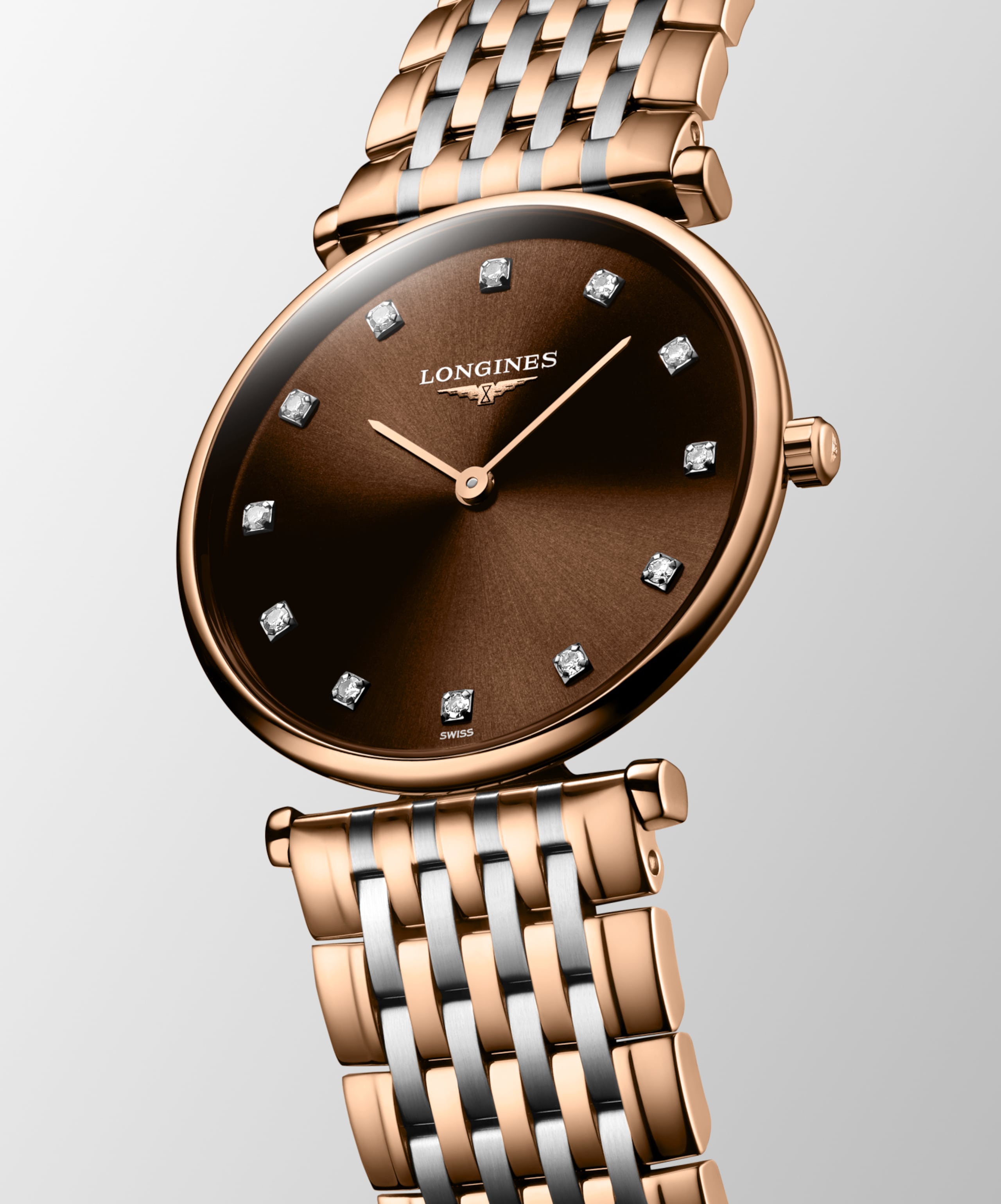 Longines LA GRANDE CLASSIQUE DE LONGINES Quarz Edelstahl und roséfarbene PVD-Beschichtung Watch - L4.512.1.67.7