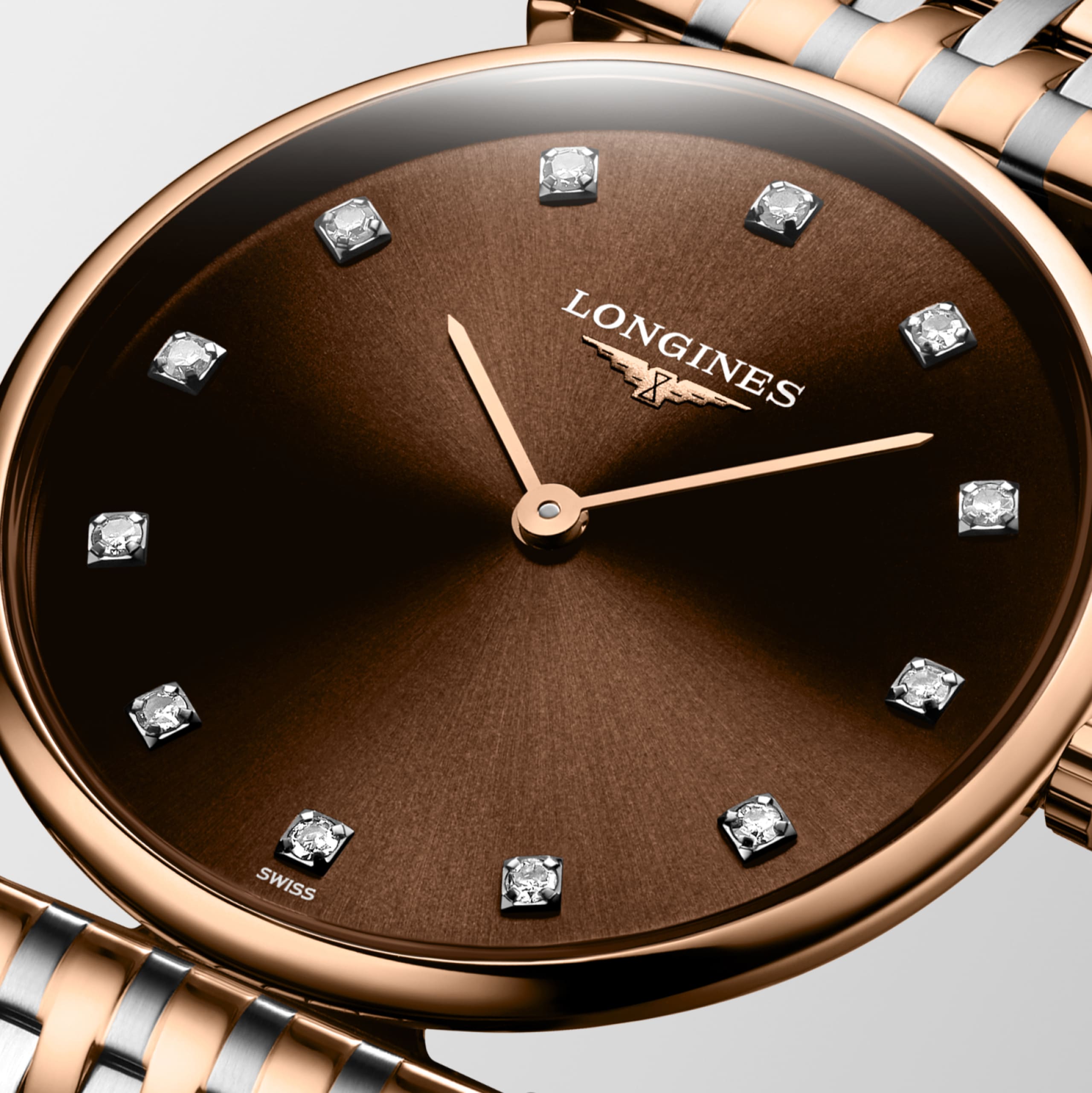 Longines LA GRANDE CLASSIQUE DE LONGINES Quarz Edelstahl und roséfarbene PVD-Beschichtung Watch - L4.512.1.67.7
