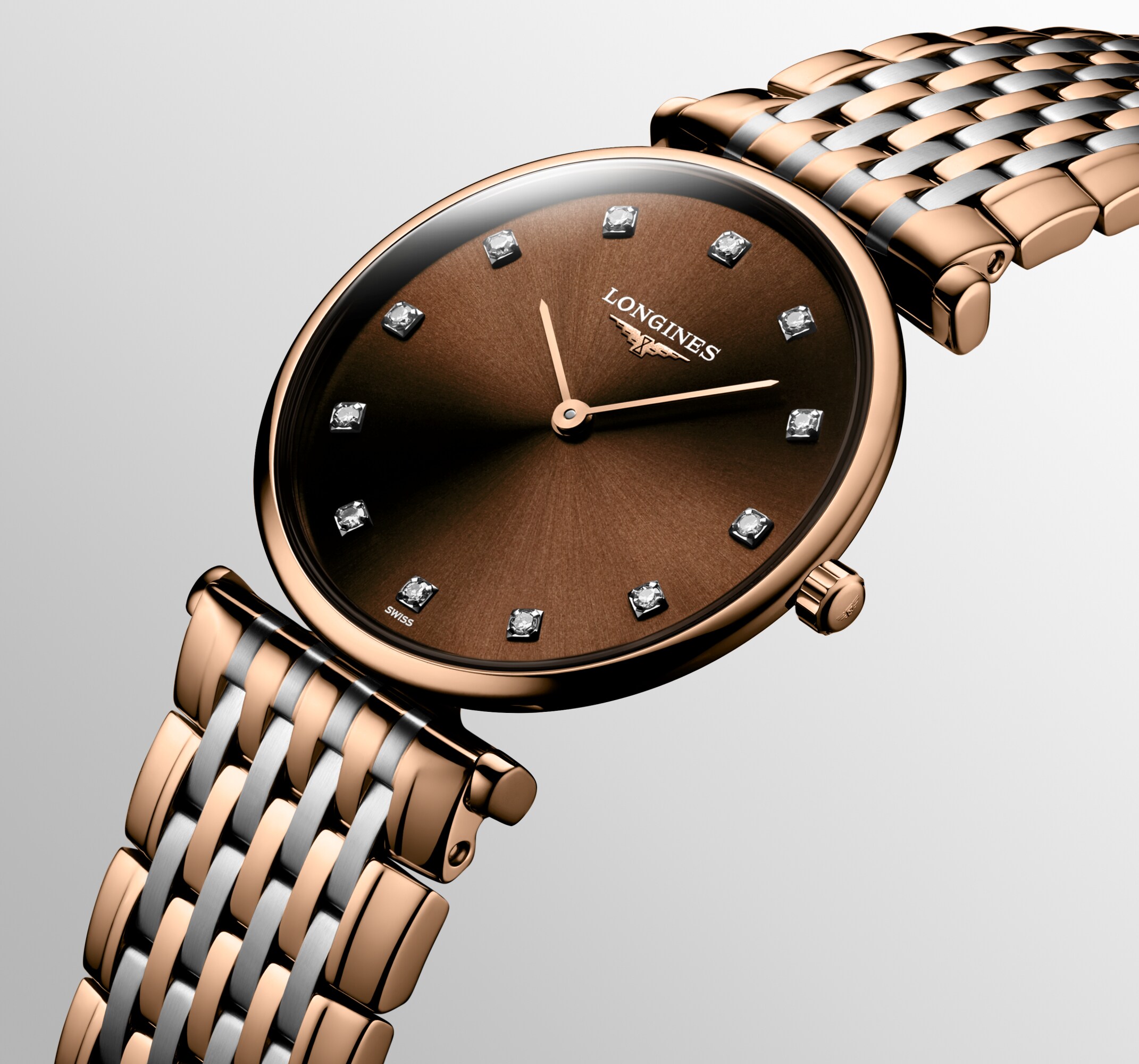 LA GRANDE CLASSIQUE DE LONGINES Quartz, Stainless Steel And Red