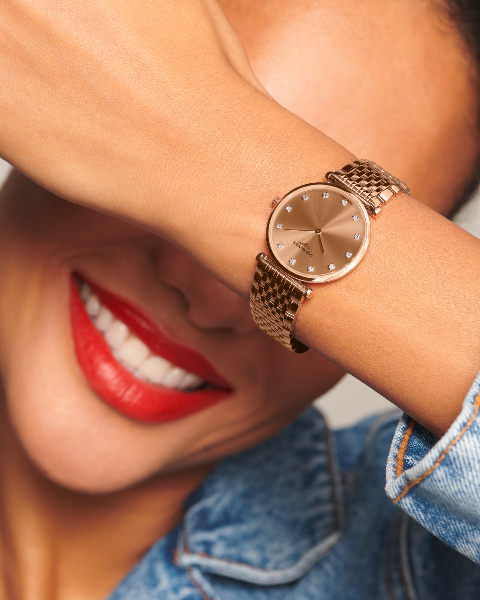 LA GRANDE CLASSIQUE DE LONGINES Quartz, Red Pvd Coating, Red Dial