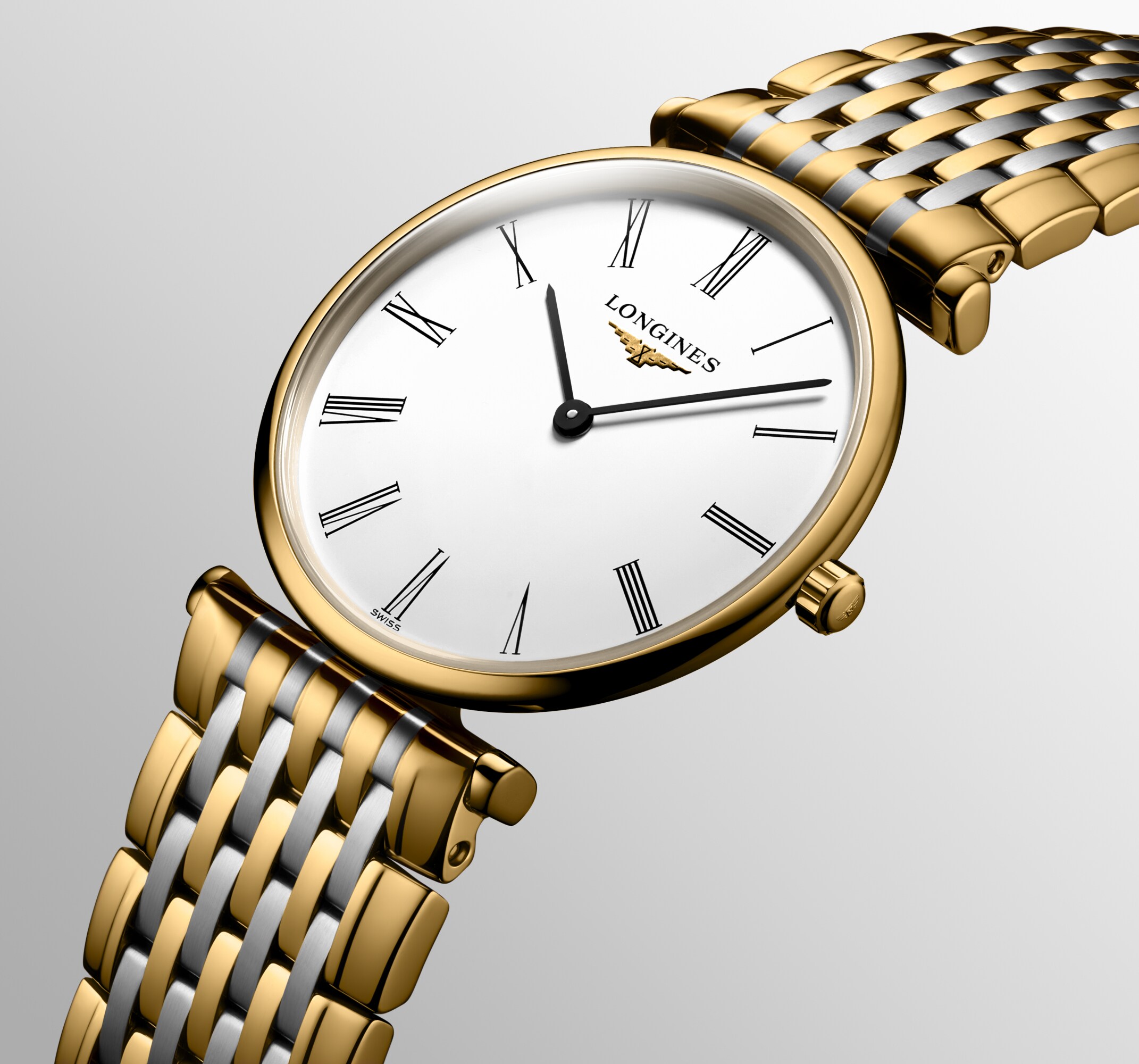 LA GRANDE CLASSIQUE DE LONGINES Quartz, Yellow Pvd Coating, White