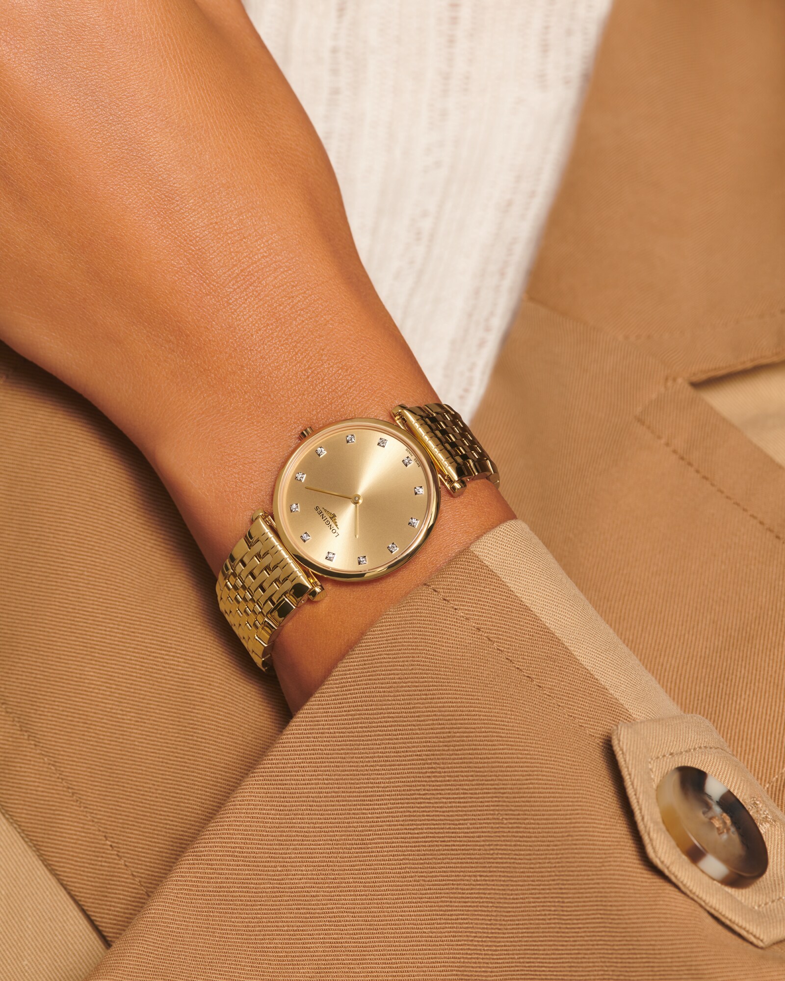 LA GRANDE CLASSIQUE DE LONGINES Quartz, Yellow Pvd Coating, Gilt