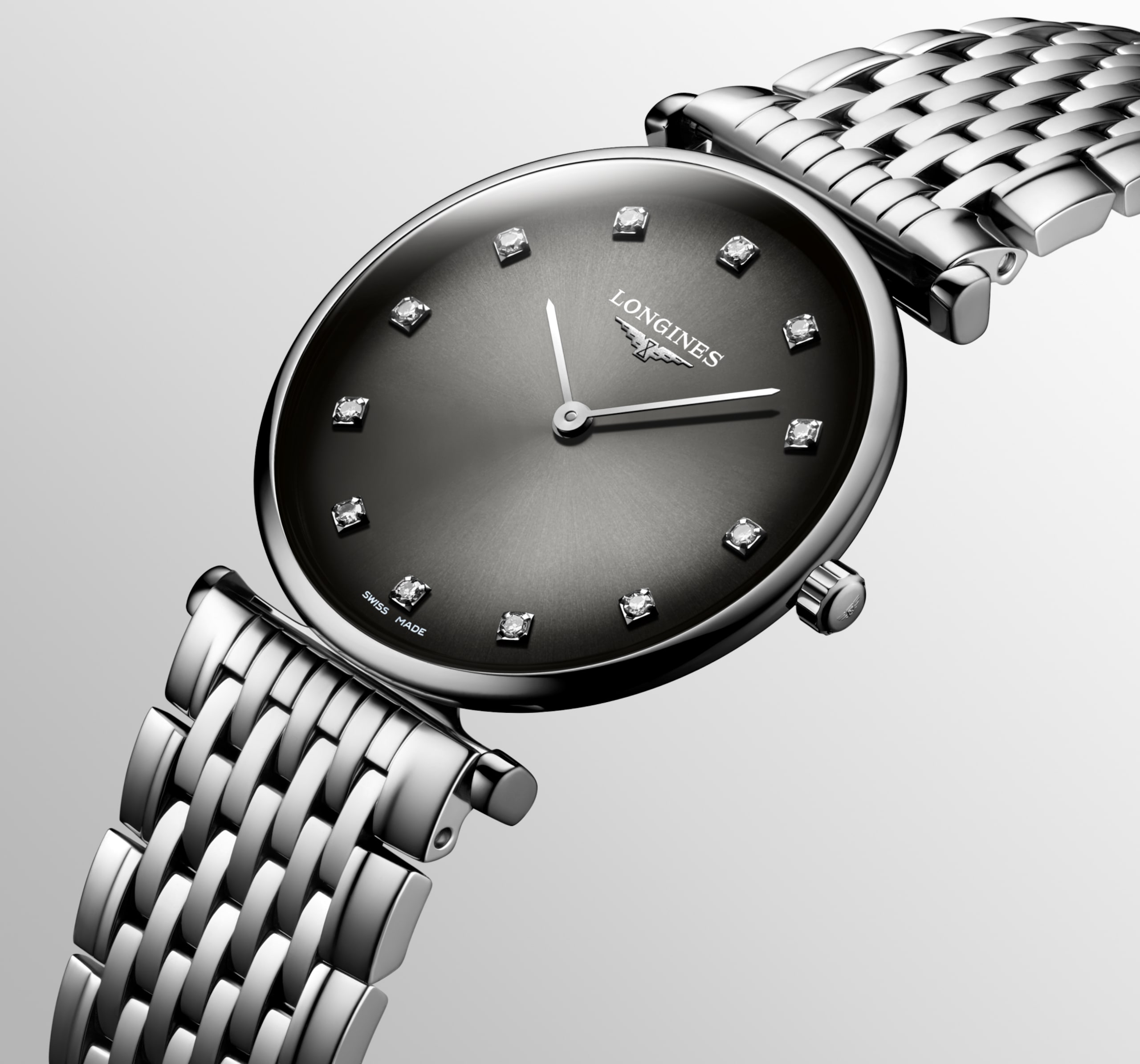 Longines LA GRANDE CLASSIQUE DE LONGINES 쿼츠 스테인리스 스틸 Watch - L4.512.4.77.6