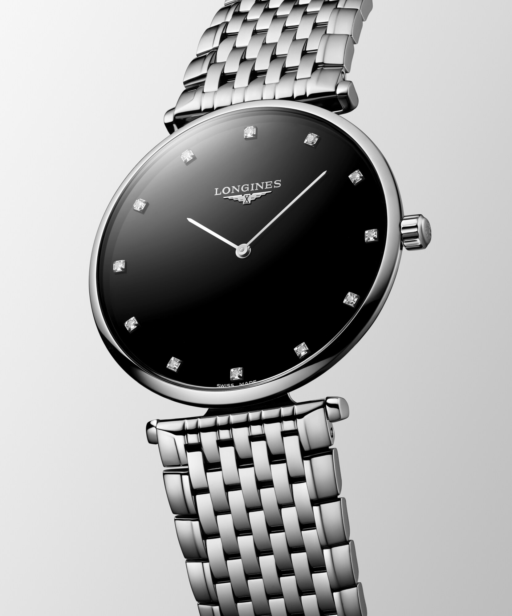 LA GRANDE CLASSIQUE DE LONGINES Quartz, Stainless Steel, Black