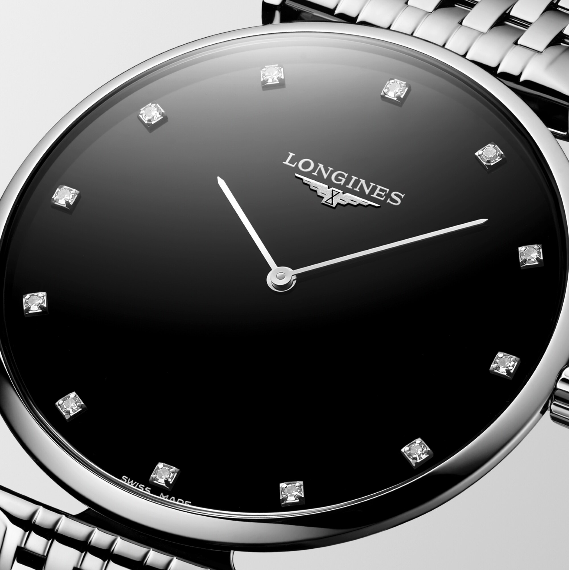 LA GRANDE CLASSIQUE DE LONGINES Quartz, Stainless Steel, Black