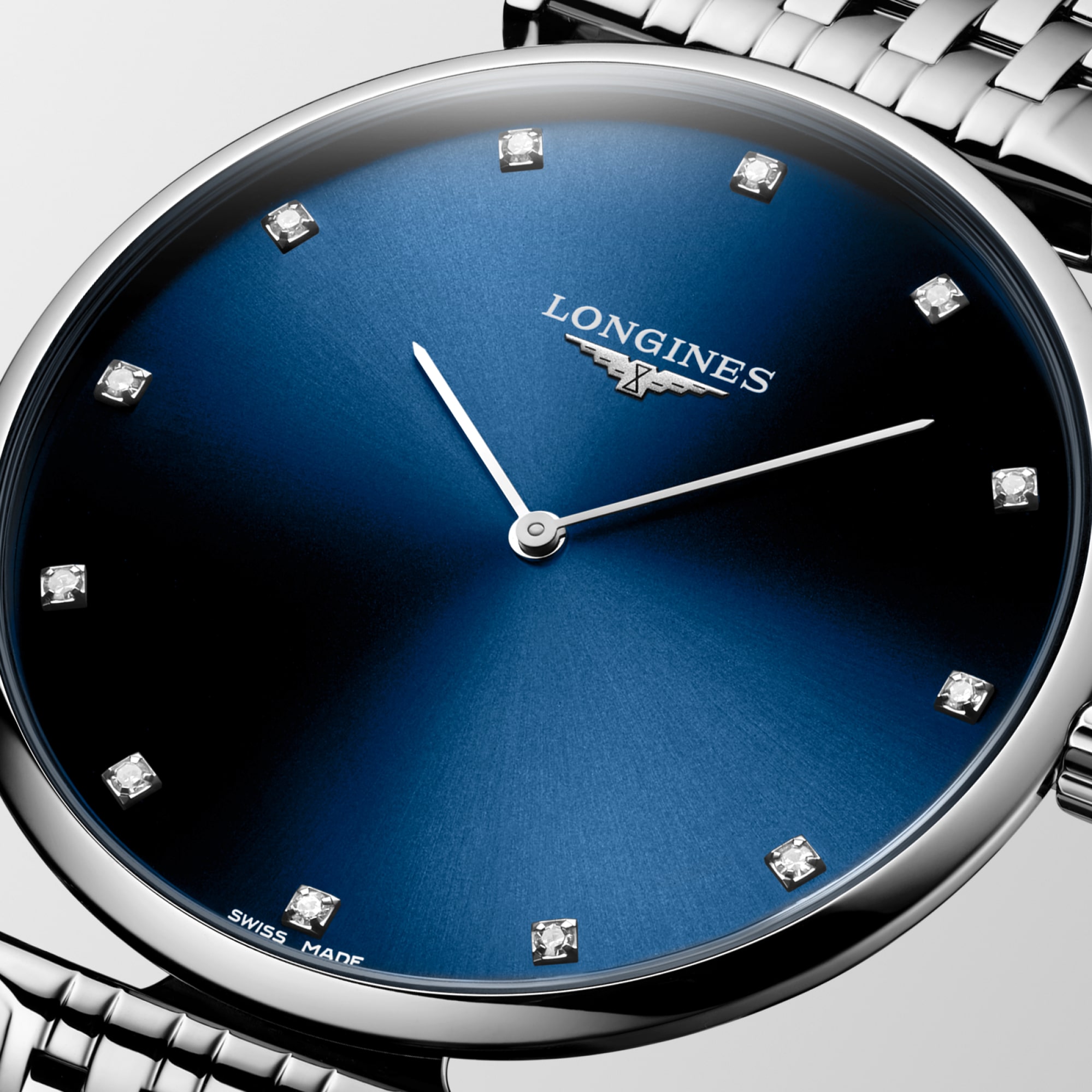 LA GRANDE CLASSIQUE DE LONGINES Quartz, Paslanmaz Çelik, Mavi Gün
