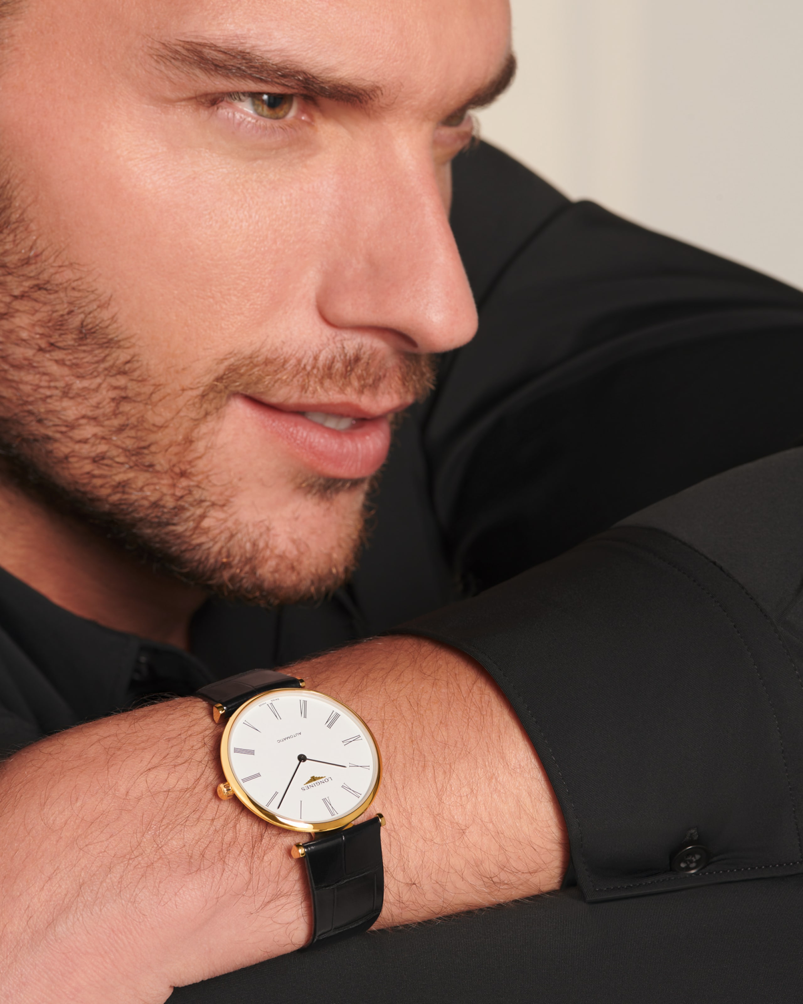 Longines LA GRANDE CLASSIQUE DE LONGINES Автоподзавод Желтое pvd-покрытие Watch - L4.918.2.11.2