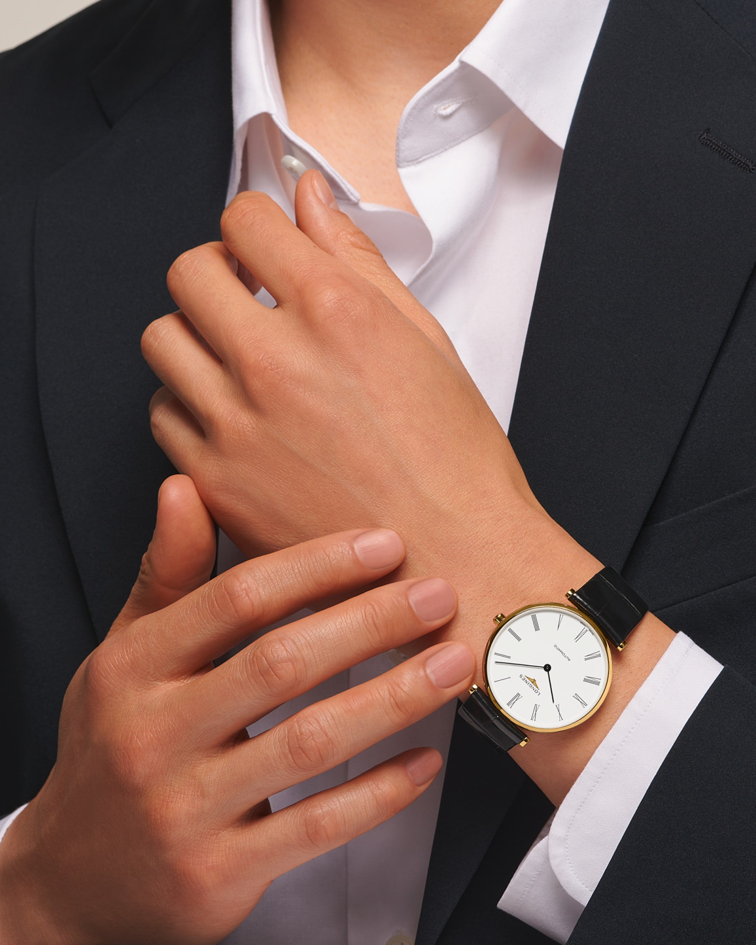 Longines LA GRANDE CLASSIQUE DE LONGINES Автоподзавод Желтое pvd-покрытие Watch - L4.918.2.11.2