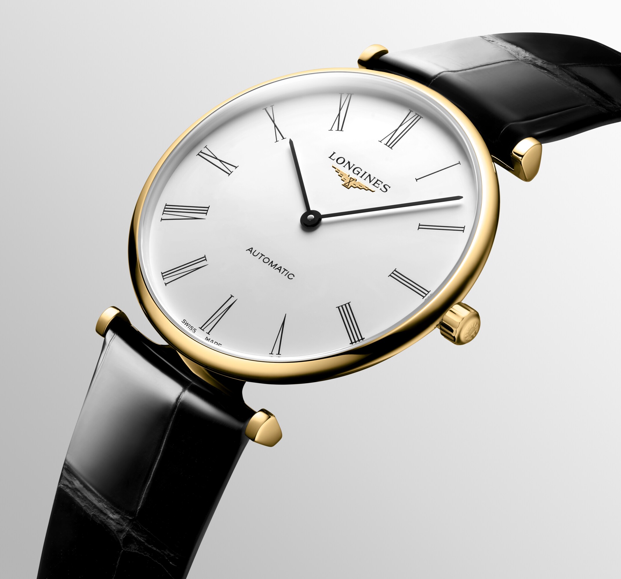 K水028/ LONGINES グランドクラシック クォーツ 腕時計 CONQUEST CLASSIC | Ø 29.50 mm, Black | L2.286.4.52.6 | LONGINES US