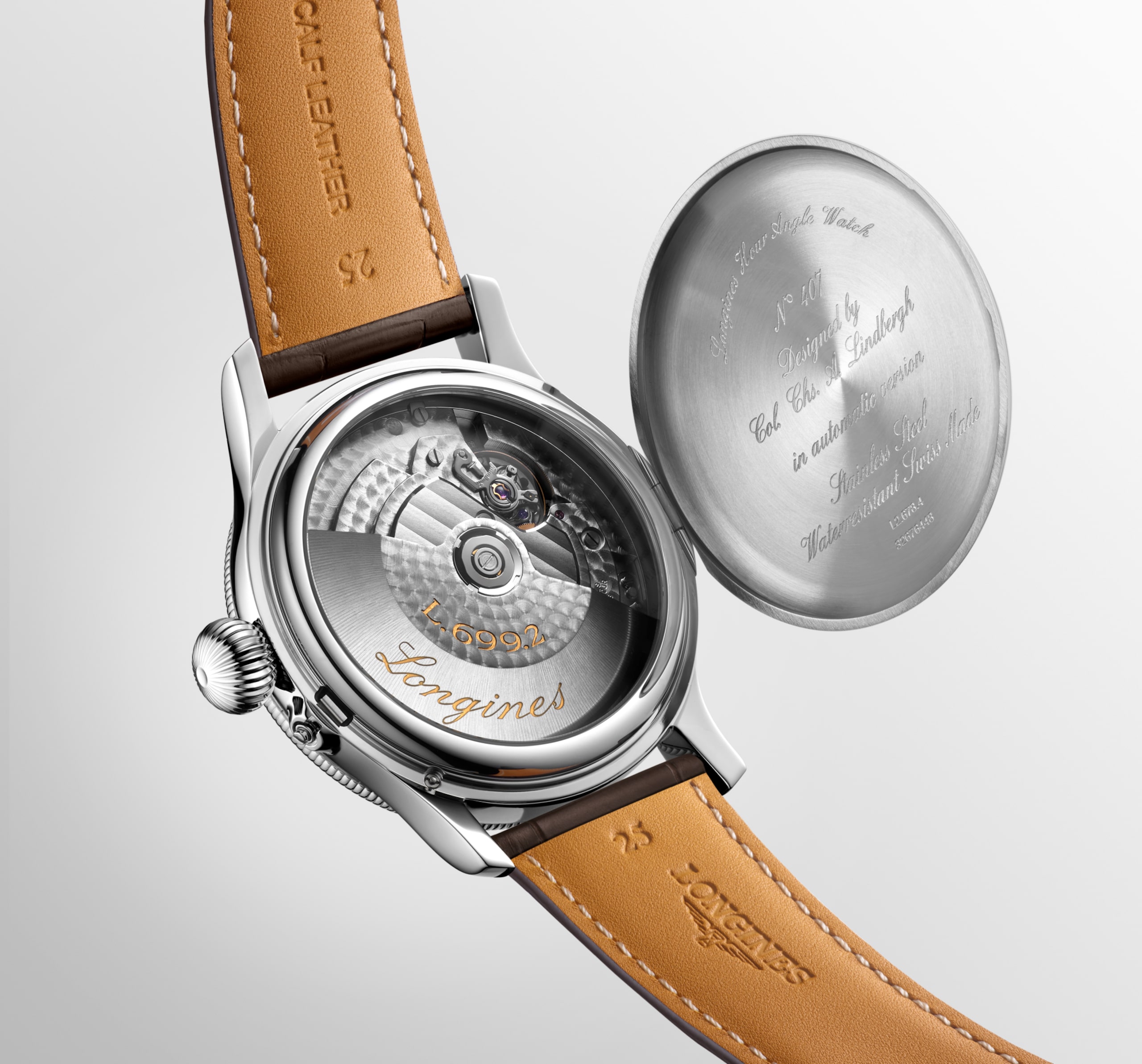 Longines LINDBERGH HOUR ANGLE WATCH automatyczny stal szlachetna Watch - L2.678.4.11.0