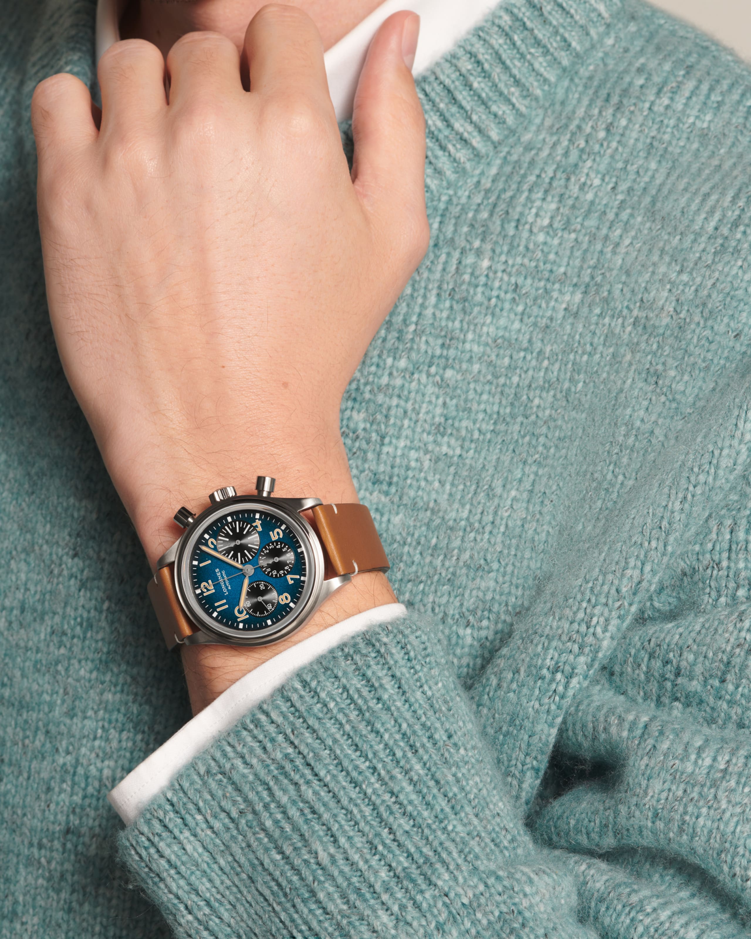 Longines AVIGATION BIGEYE Automatik Titan Watch - L2.816.1.93.2