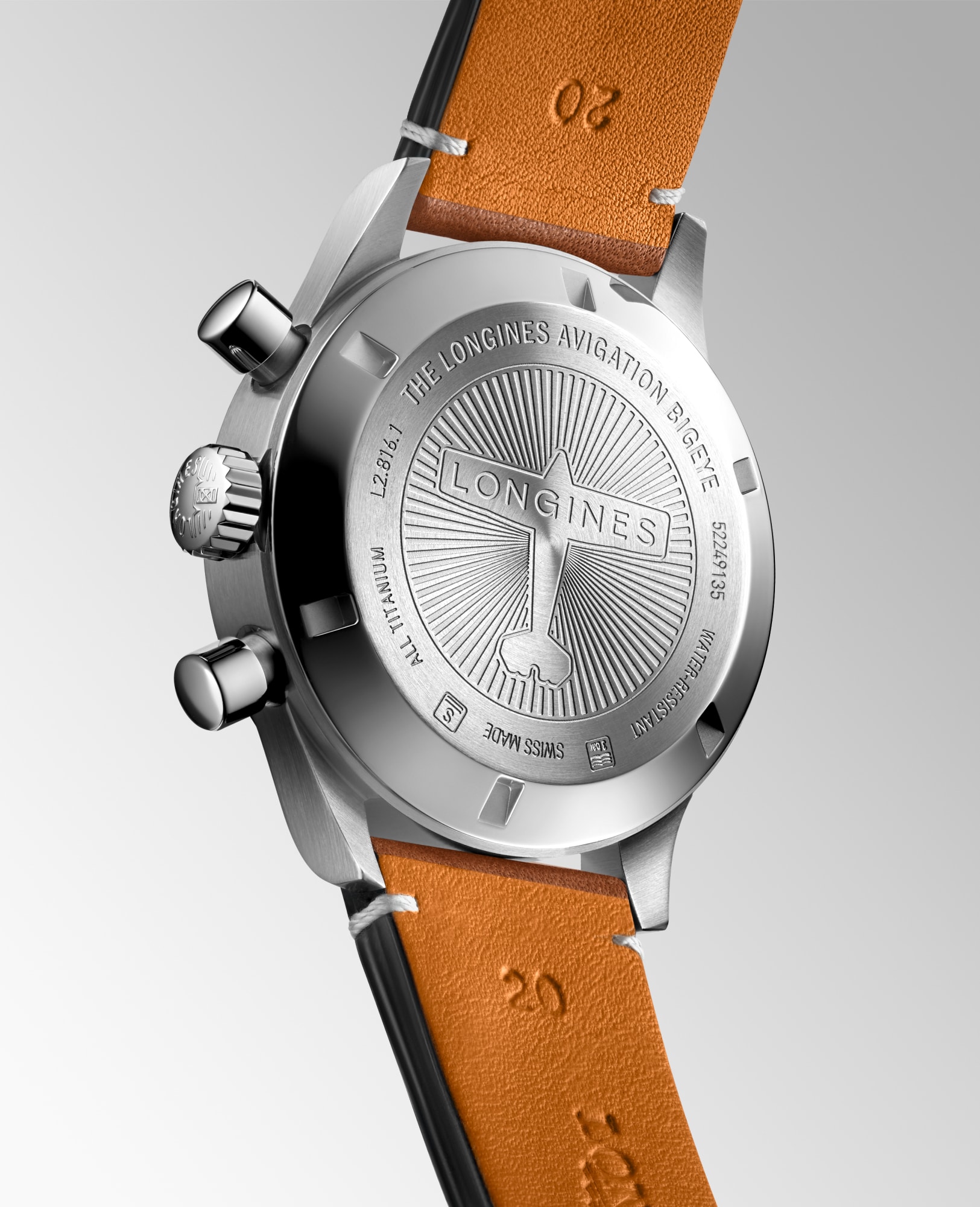 ロンジン アヴィゲーション ビッグアイ 自動巻、チタン