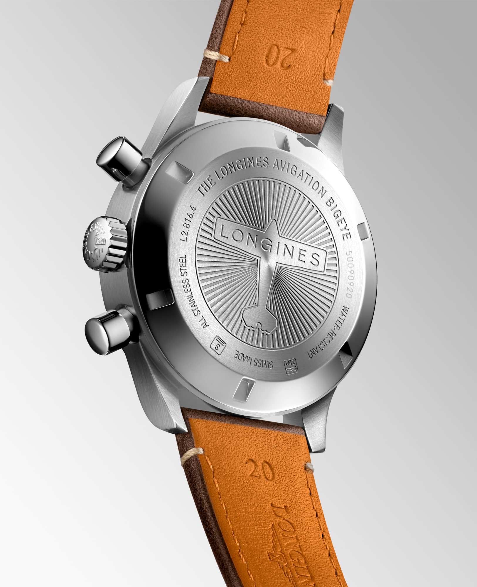 ロンジン アヴィゲーション ビッグアイ 自動巻、ステンレススティール