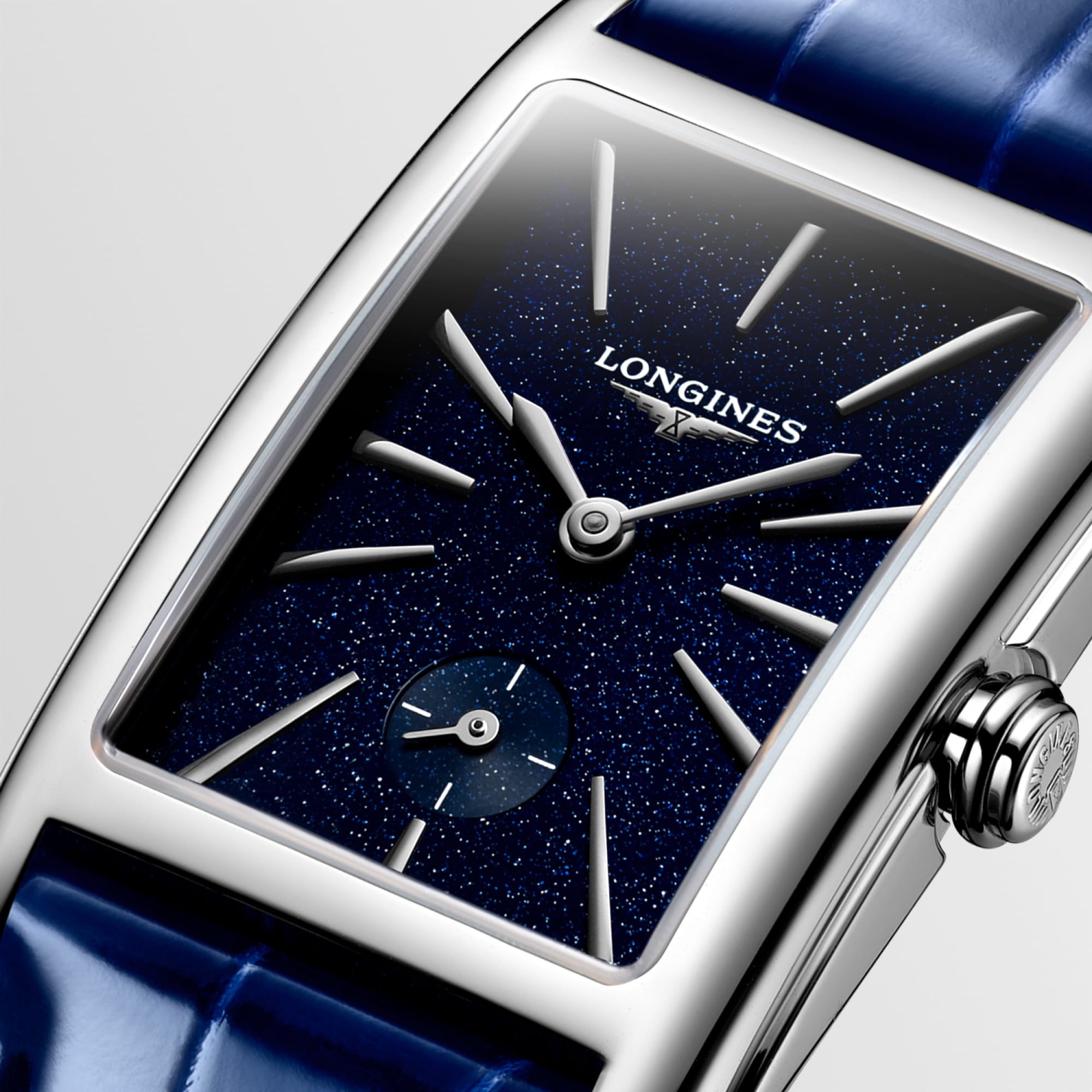 ロンジン ドルチェヴィータ クォーツ、ステンレススティール、ブルー