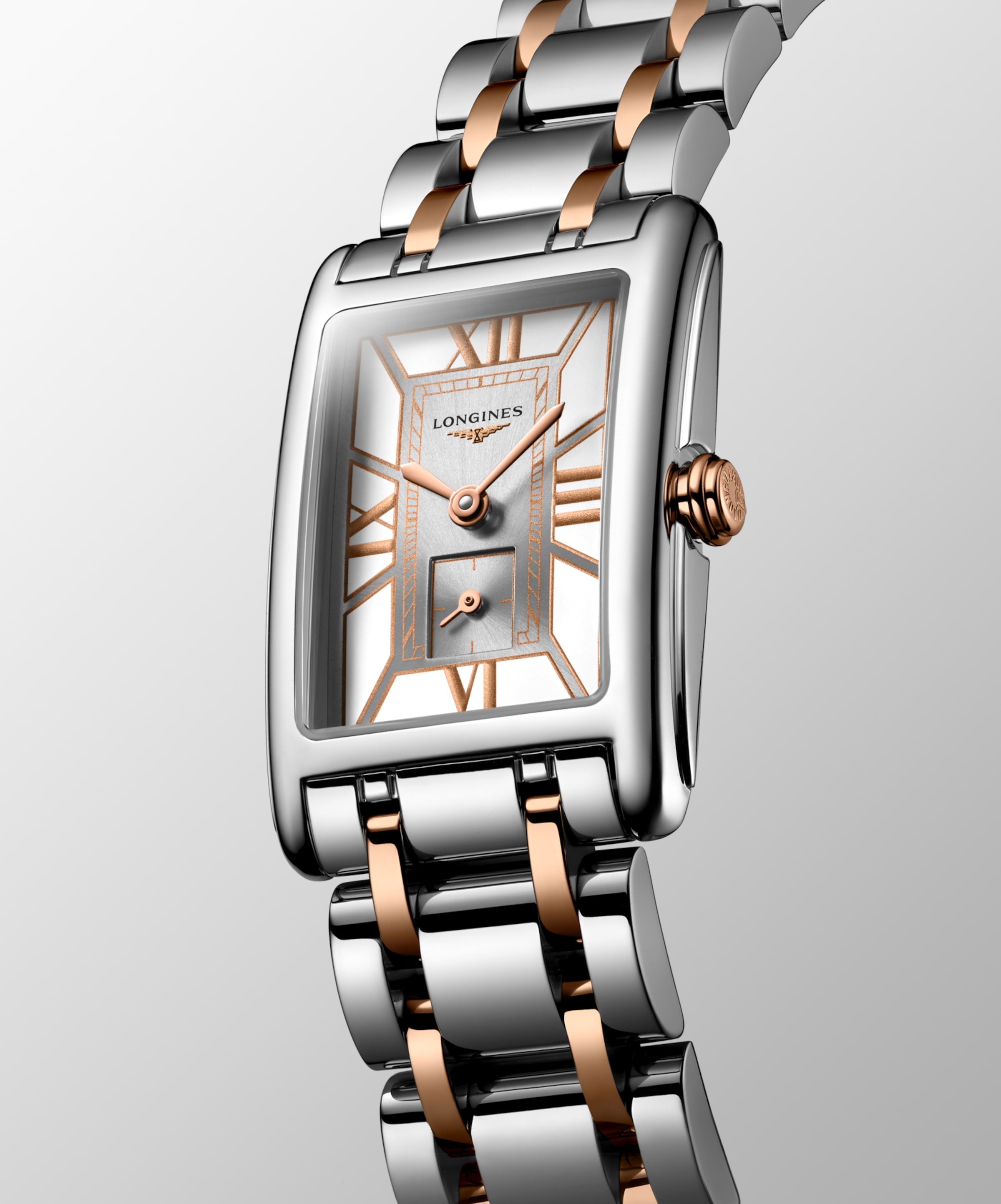 Longines DOLCEVITA Quartz Stainless steel with 18 karat pink gold crown Watch - L5.255.5.75.7