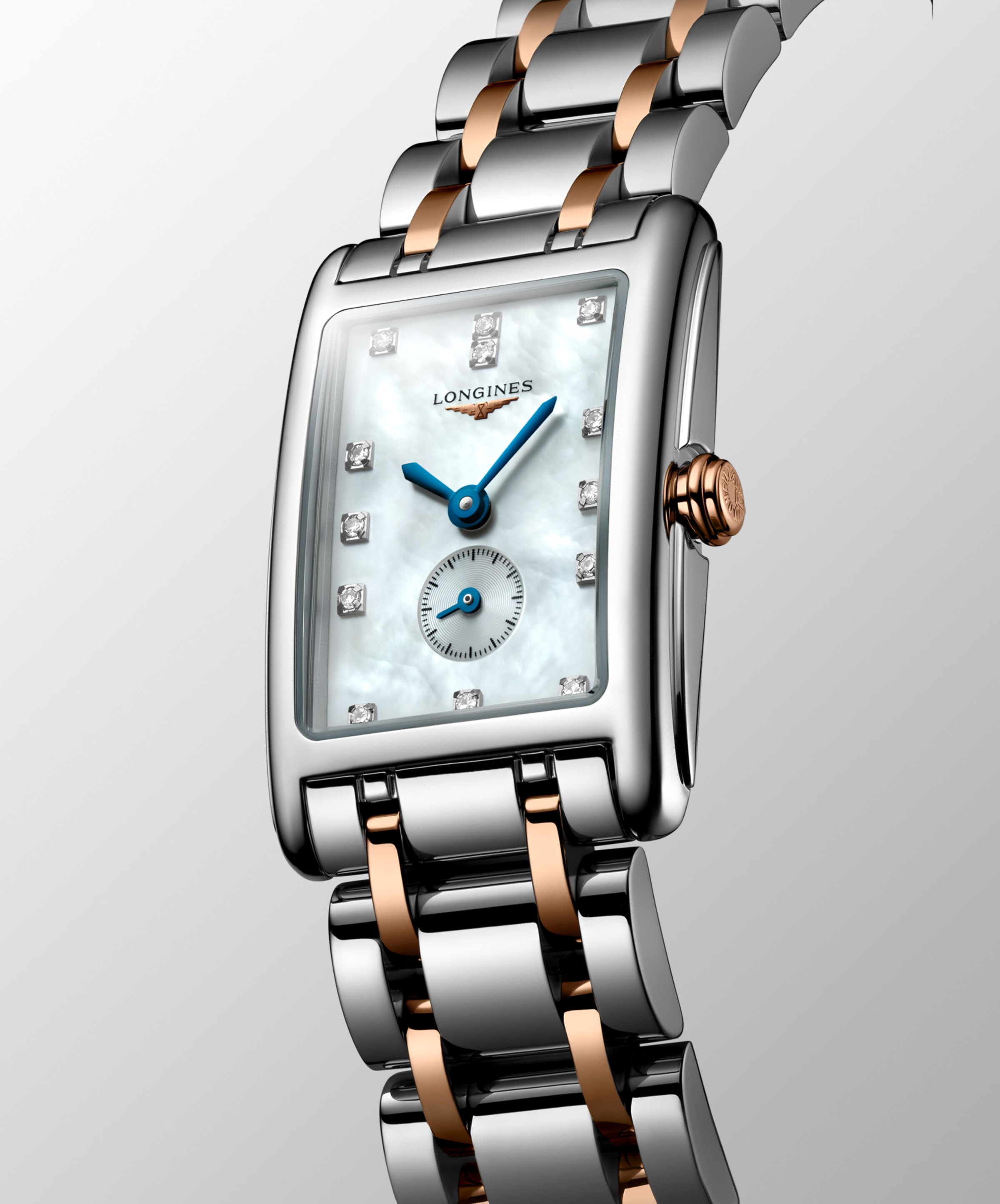 Longines DOLCEVITA Quartz Stainless steel with 18 karat pink gold crown Watch - L5.255.5.87.7