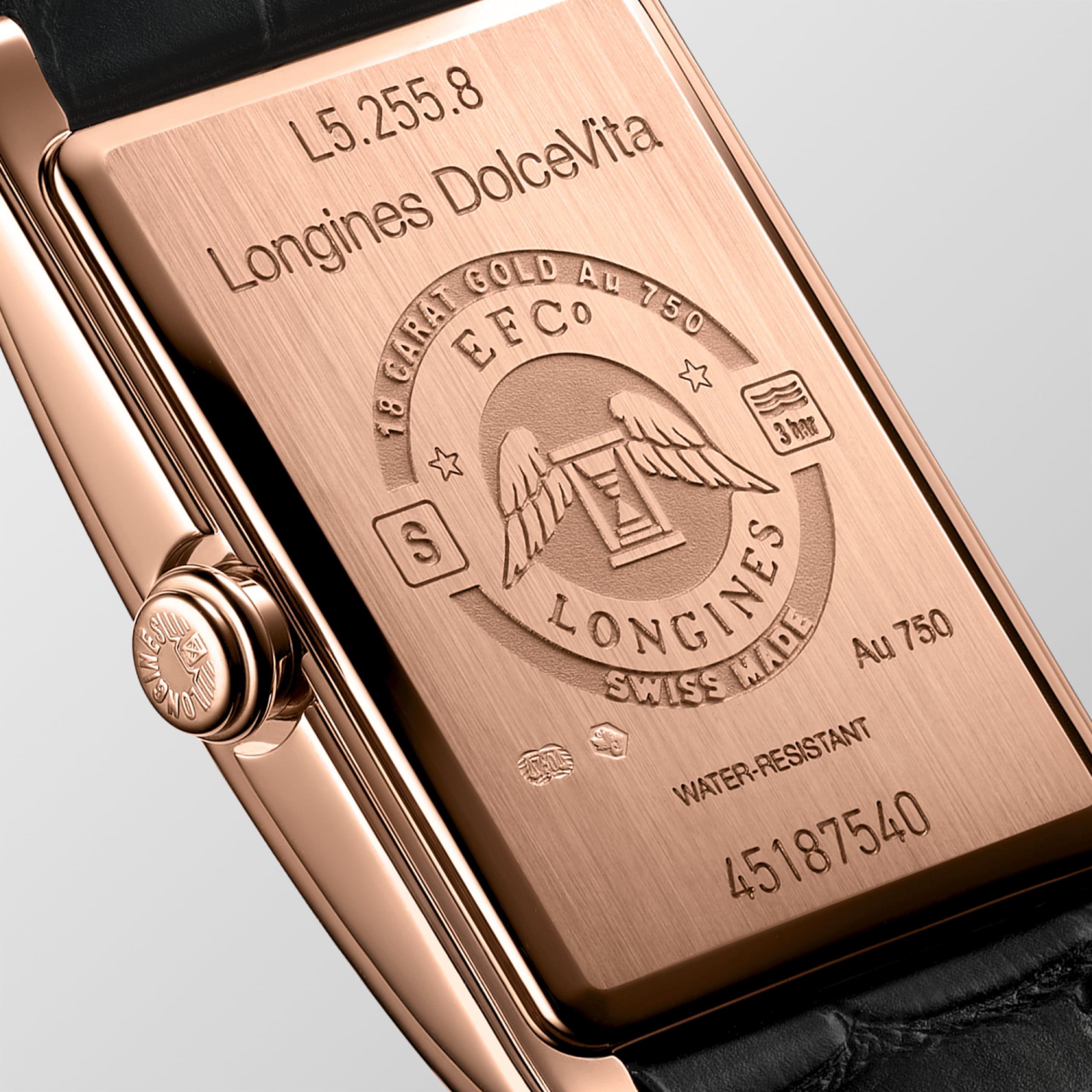 Longines DOLCEVITA Quarz 18-karätiges Roségold Watch - L5.255.8.71.0