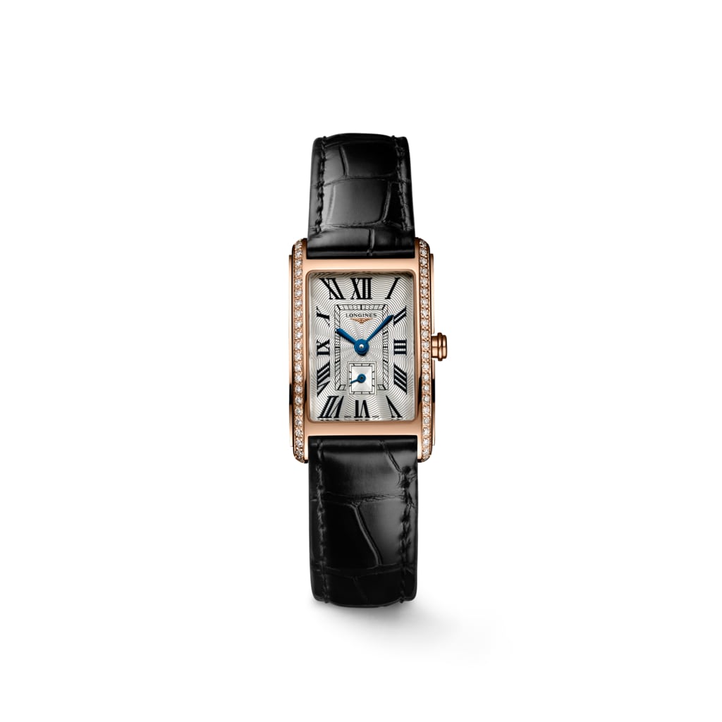 LONGINES DOLCEVITA Quartz, 18 Karat Pink Gold, Silver 