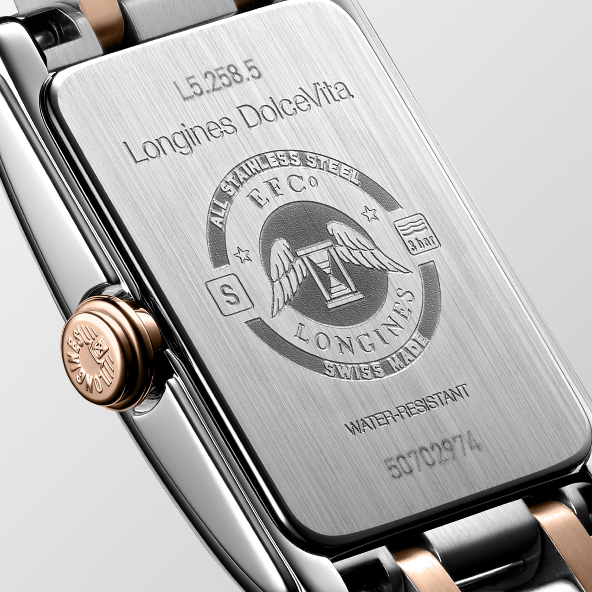 ✨LONGINES✨ロンジン✨ゴールデンウィング✨シルバー✨クォーツ✨腕時計✨ ロンジン ドルチェヴィータ クォーツ、ステンレススティール&18kピンク