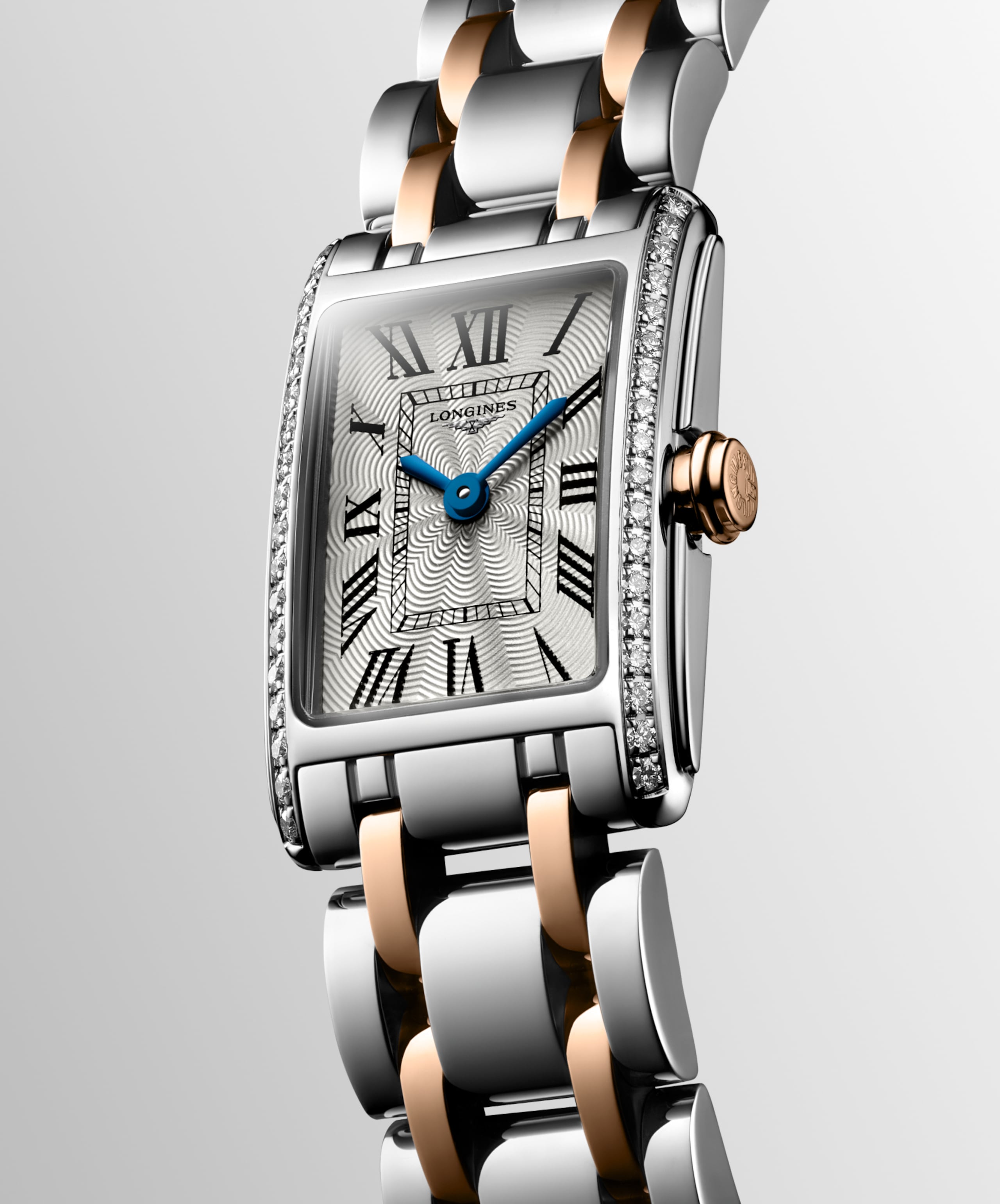 Longines DOLCEVITA quartz stainless steel with 18 karat pink gold crown Watch - L5.258.5.79.7