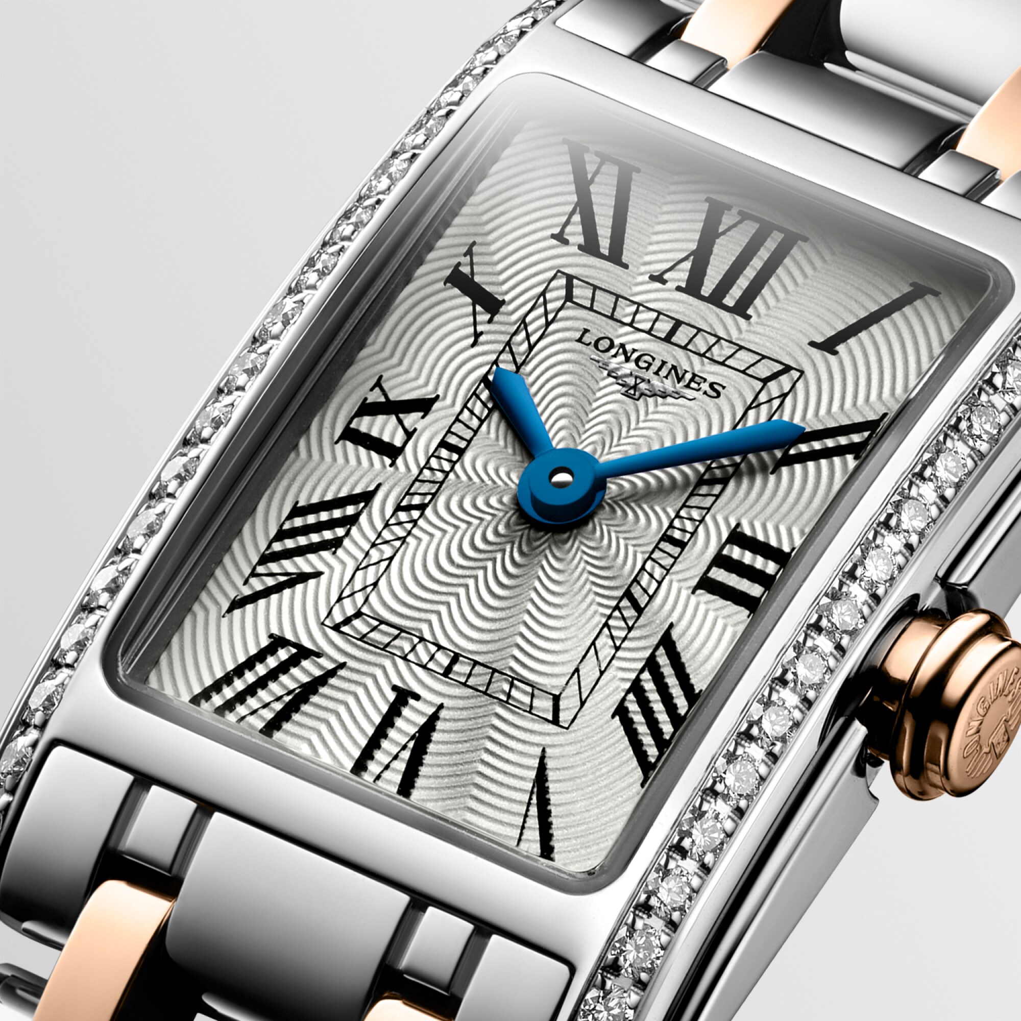 LONGINES DOLCEVITA Quartz, Stainless Steel With Rose Gold 18