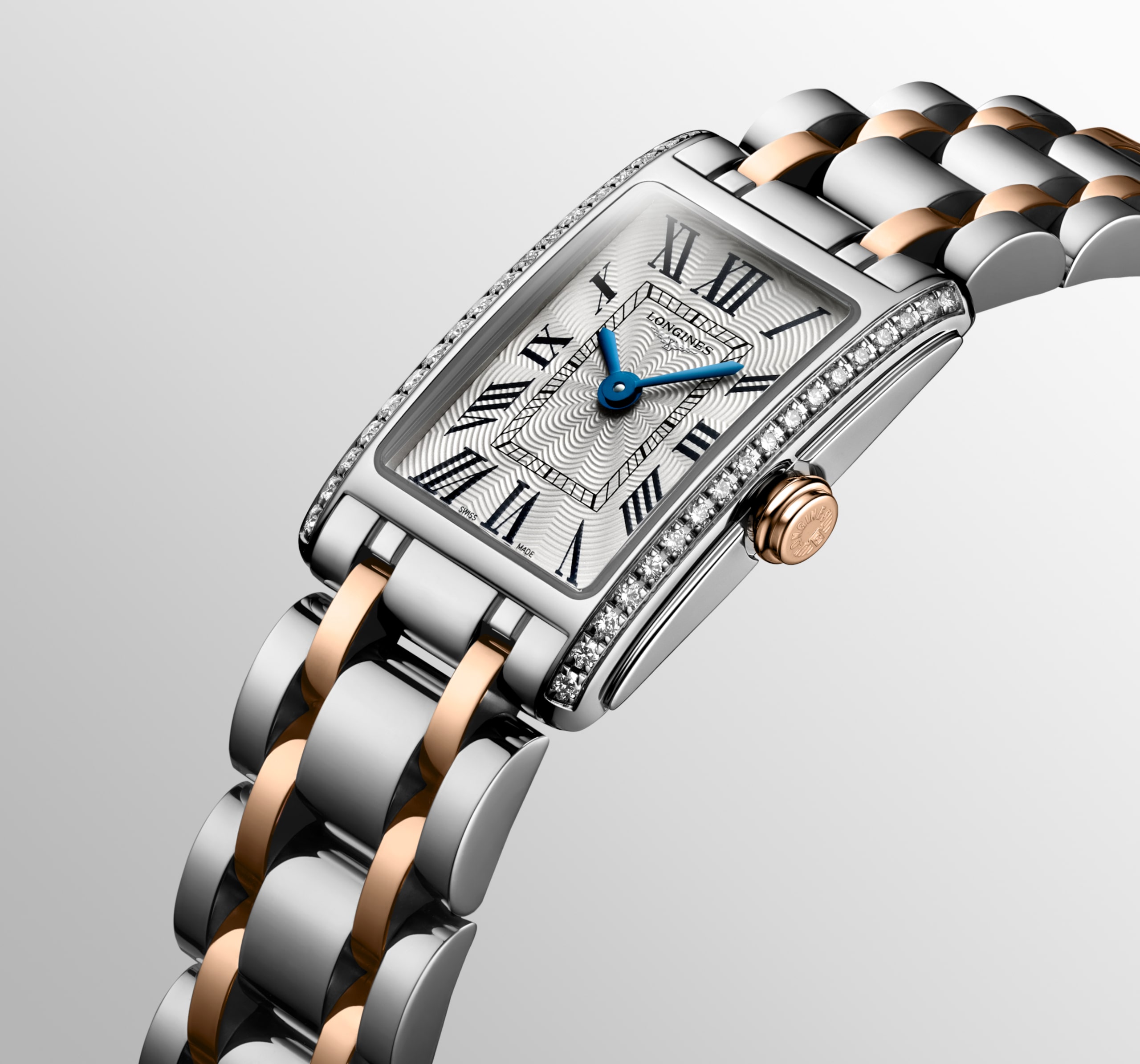 Longines DOLCEVITA quartz stainless steel with 18 karat pink gold crown Watch - L5.258.5.79.7