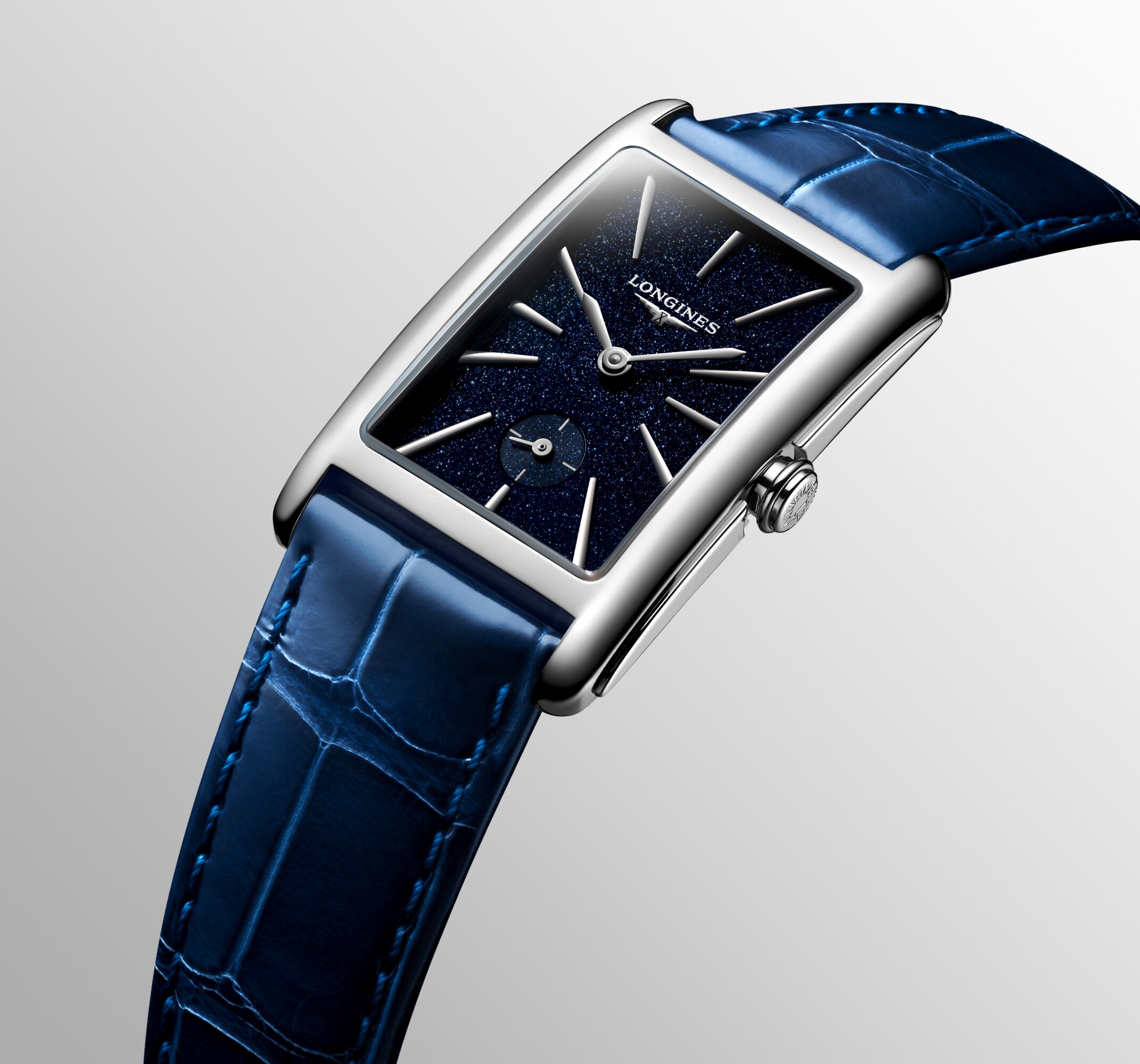 ロンジン ドルチェヴィータ クォーツ、ステンレススティール、ブルー