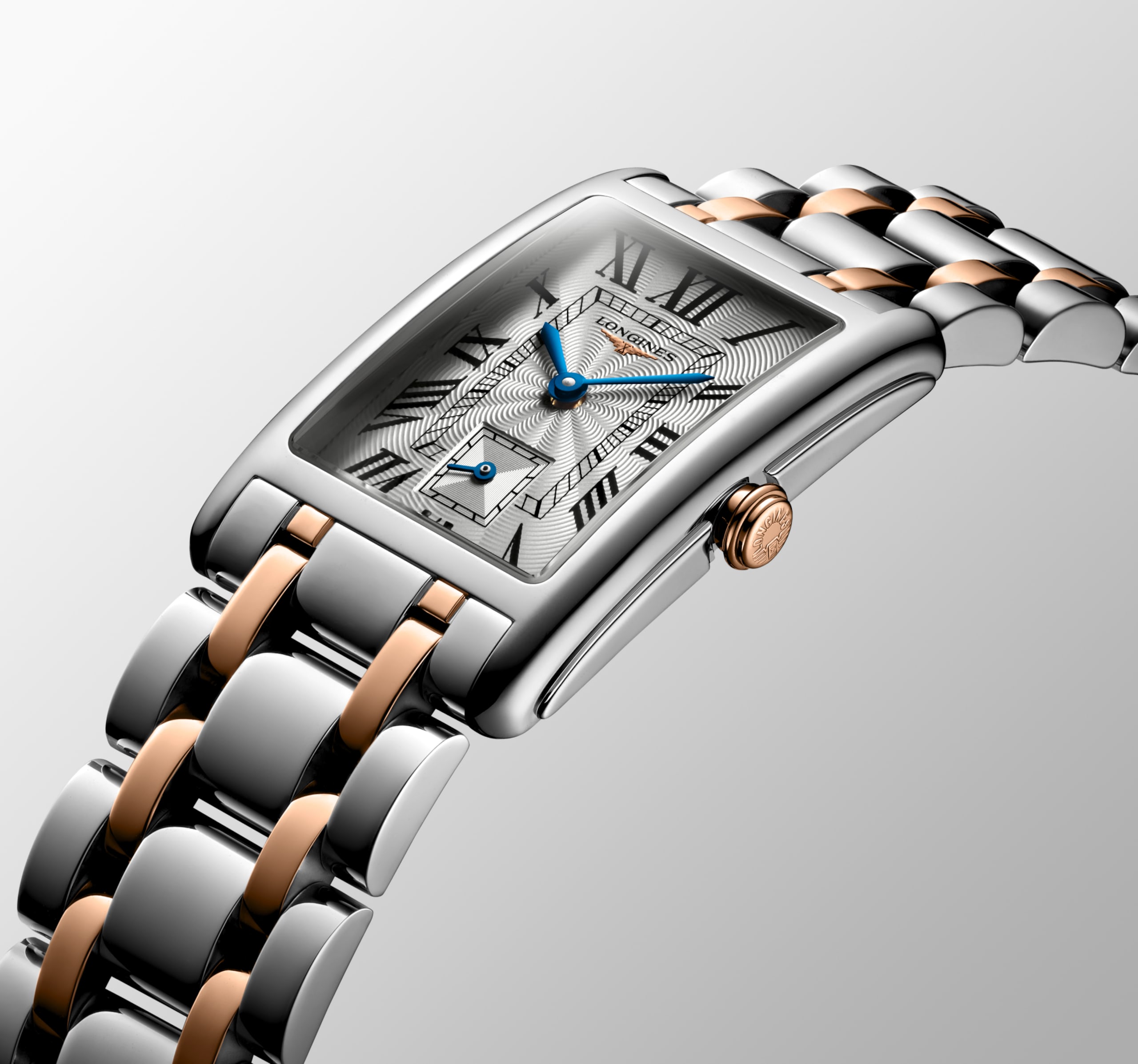 Longines DOLCEVITA quartz stainless steel with 18 karat pink gold crown Watch - L5.512.5.71.7