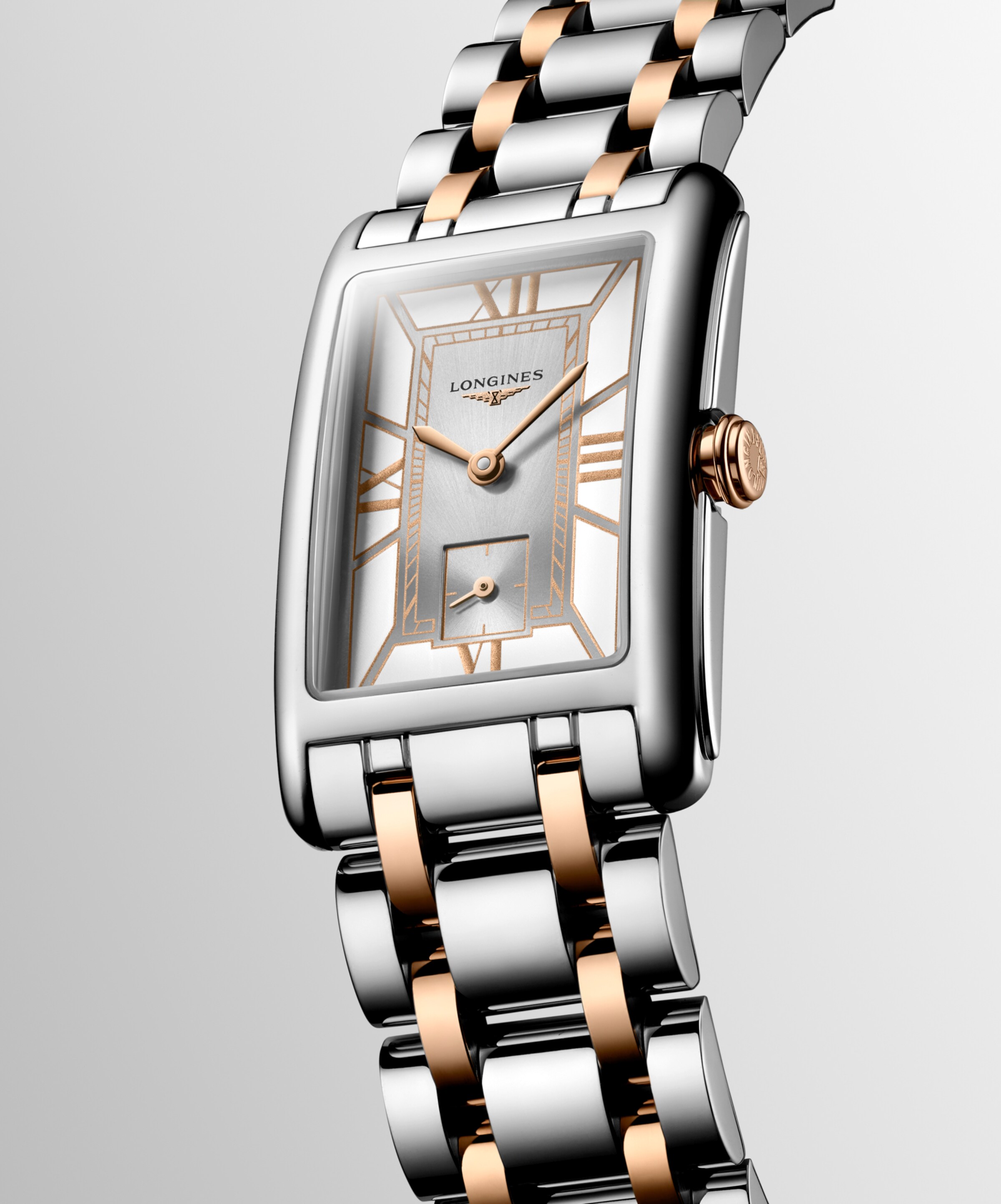 Longines DOLCEVITA Quartz Stainless steel with 18 karat pink gold crown Watch - L5.512.5.75.7