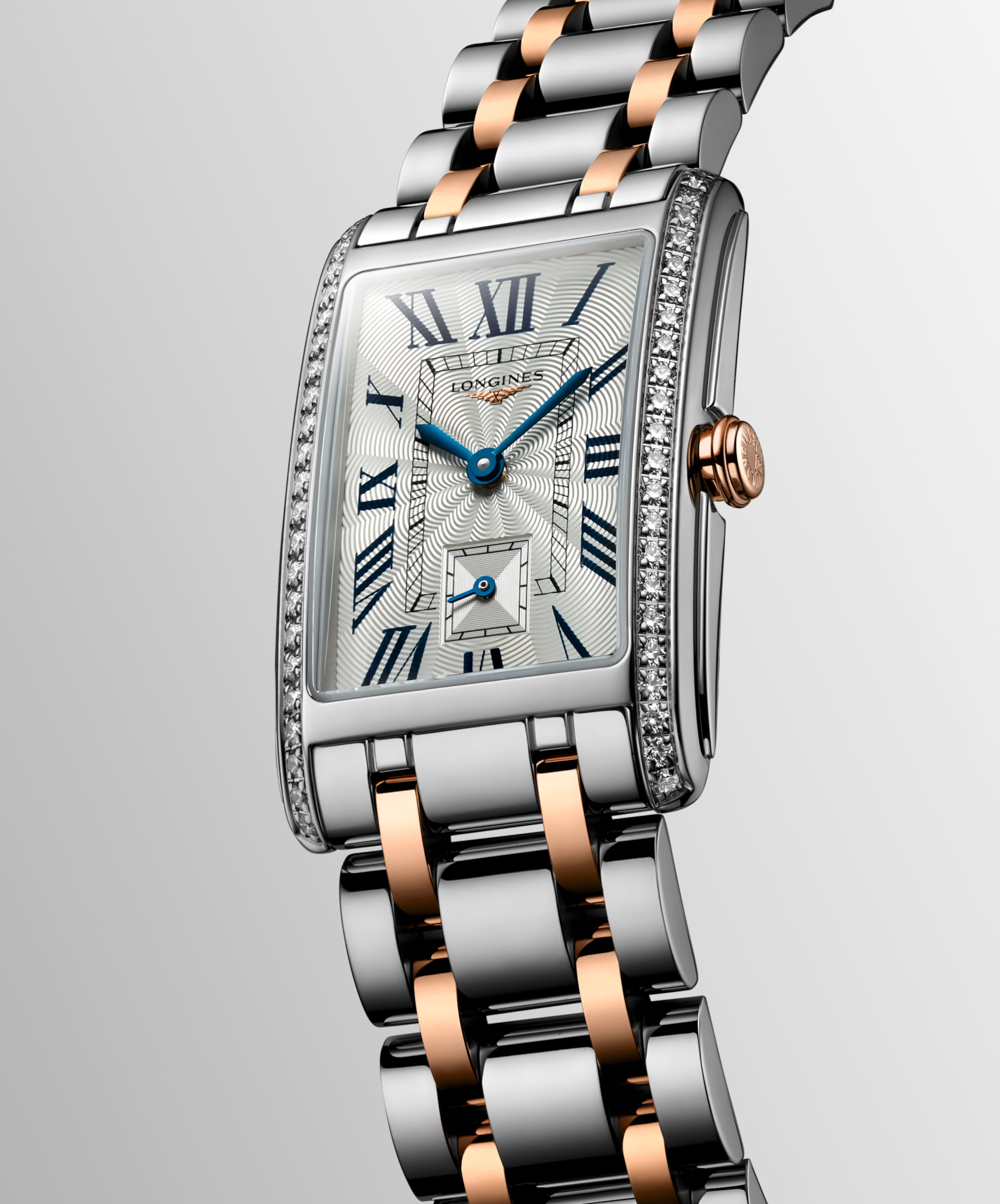 Longines DOLCEVITA quartz stainless steel with 18 karat pink gold crown Watch - L5.512.5.79.7