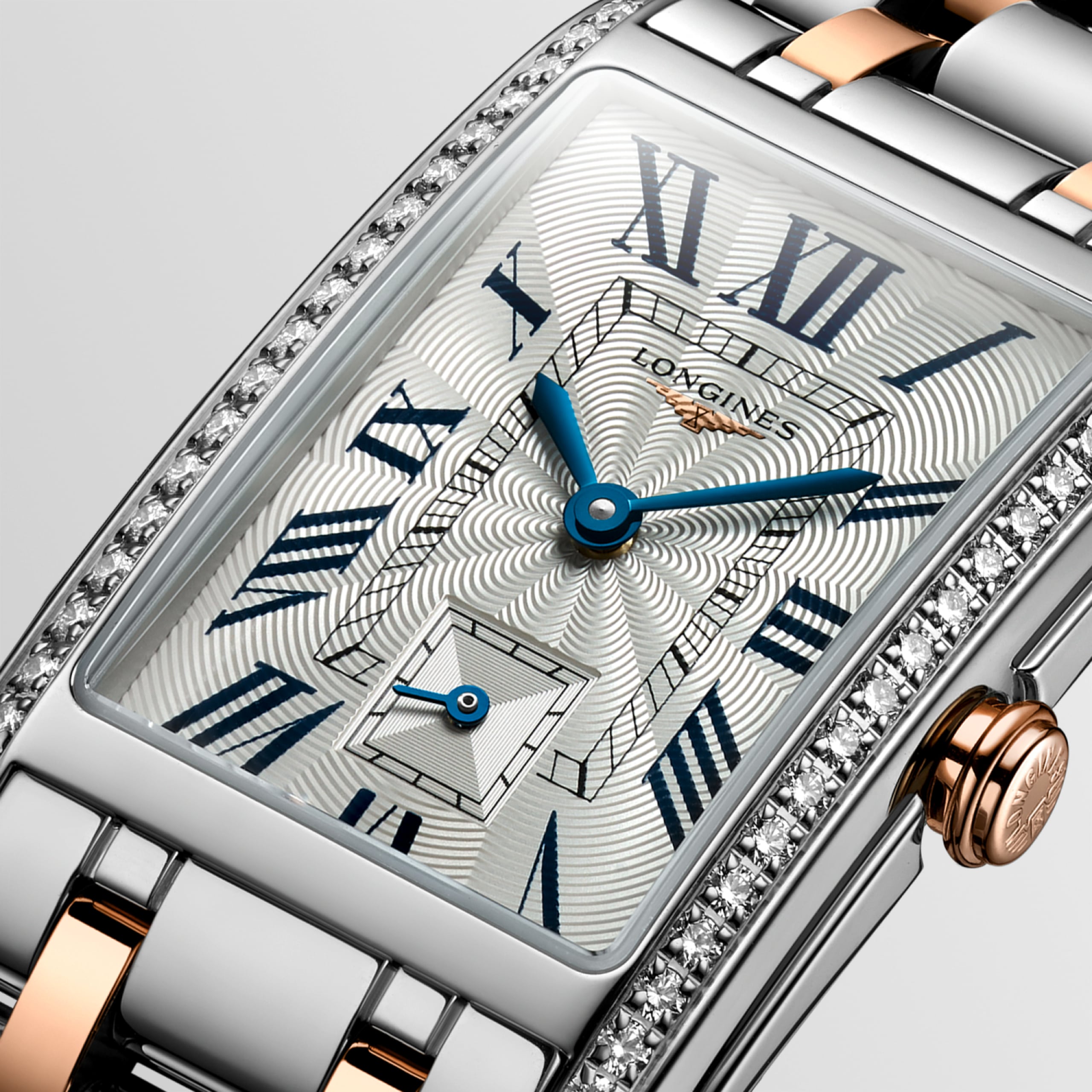 Longines DOLCEVITA quartz stainless steel with 18 karat pink gold crown Watch - L5.512.5.79.7